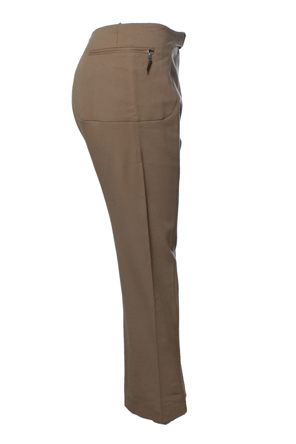 Prada Prada, brown pantalon with leather velcro closure Size 32" / US 10 / IT 46 - 4 Thumbnail