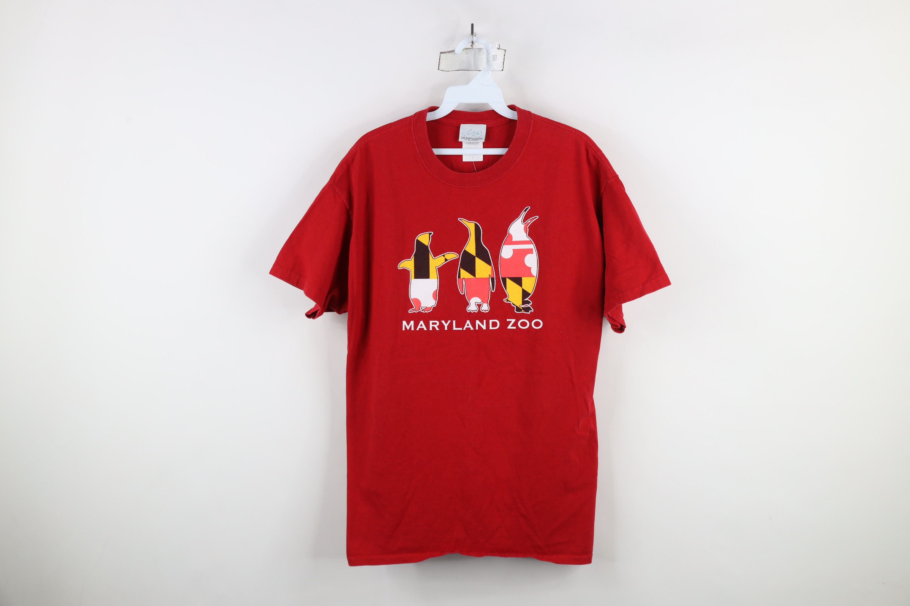Vintage Vintage 90s Y2K Maryland Zoo Penguins Short Sleeve T-Shirt Size US L / EU 52-54 / 3 - 1 Thumbnail
