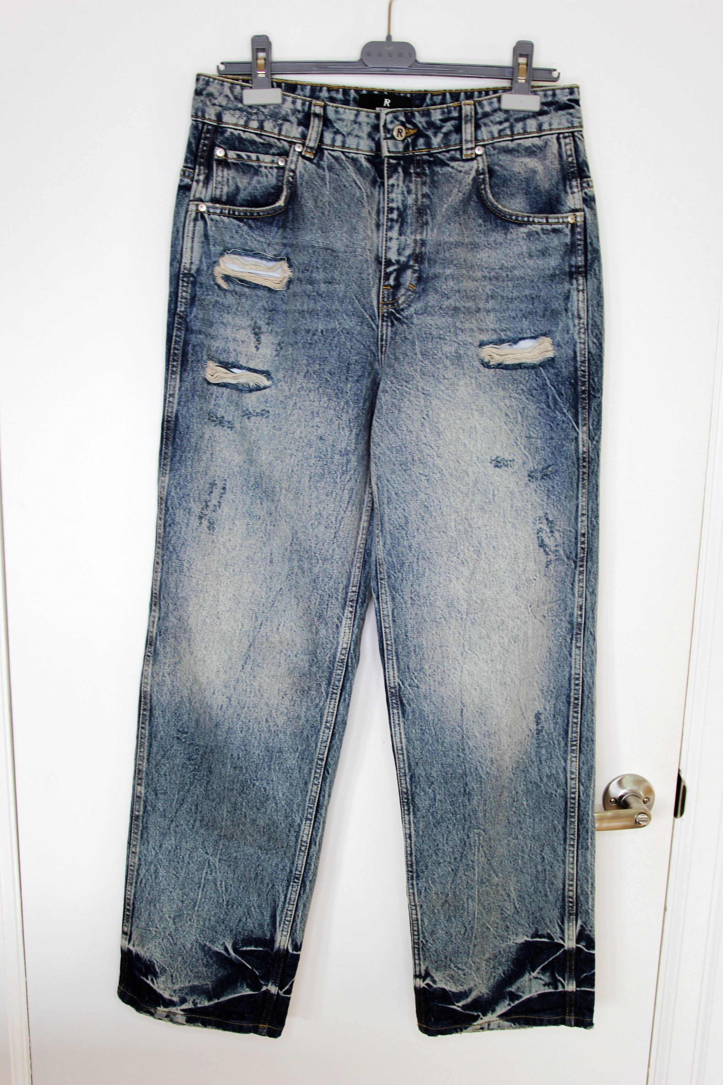 Represent Clo. BNWT SS25 REPRESENT R3 DISTRESSED BAGGY JEANS 30 Size US 30 / EU 46 - 2 Thumbnail