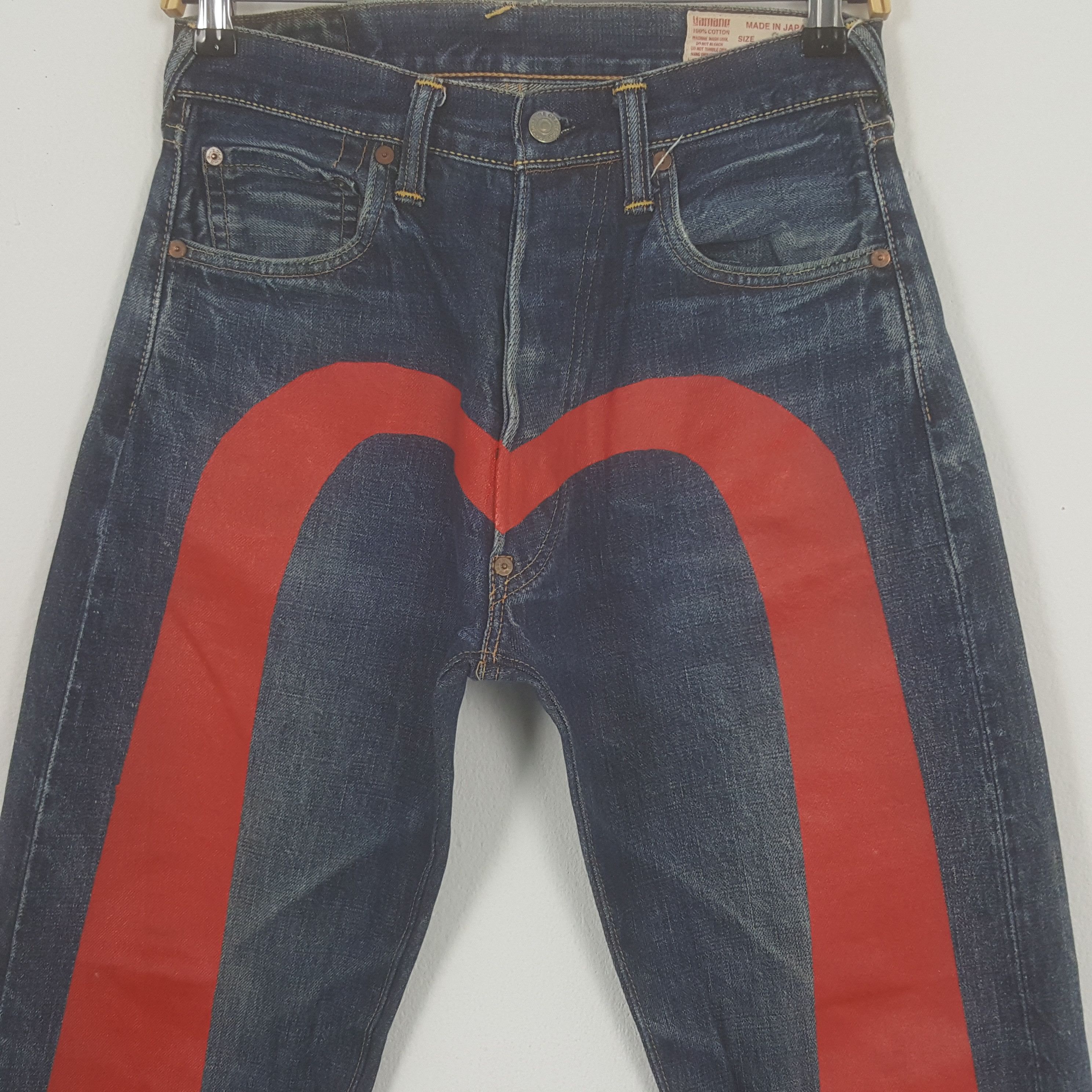 Evisu Vintage Evisu Yamane Selvedge Custom Art Rare Denim Jeans Size US 27 - 2 Thumbnail