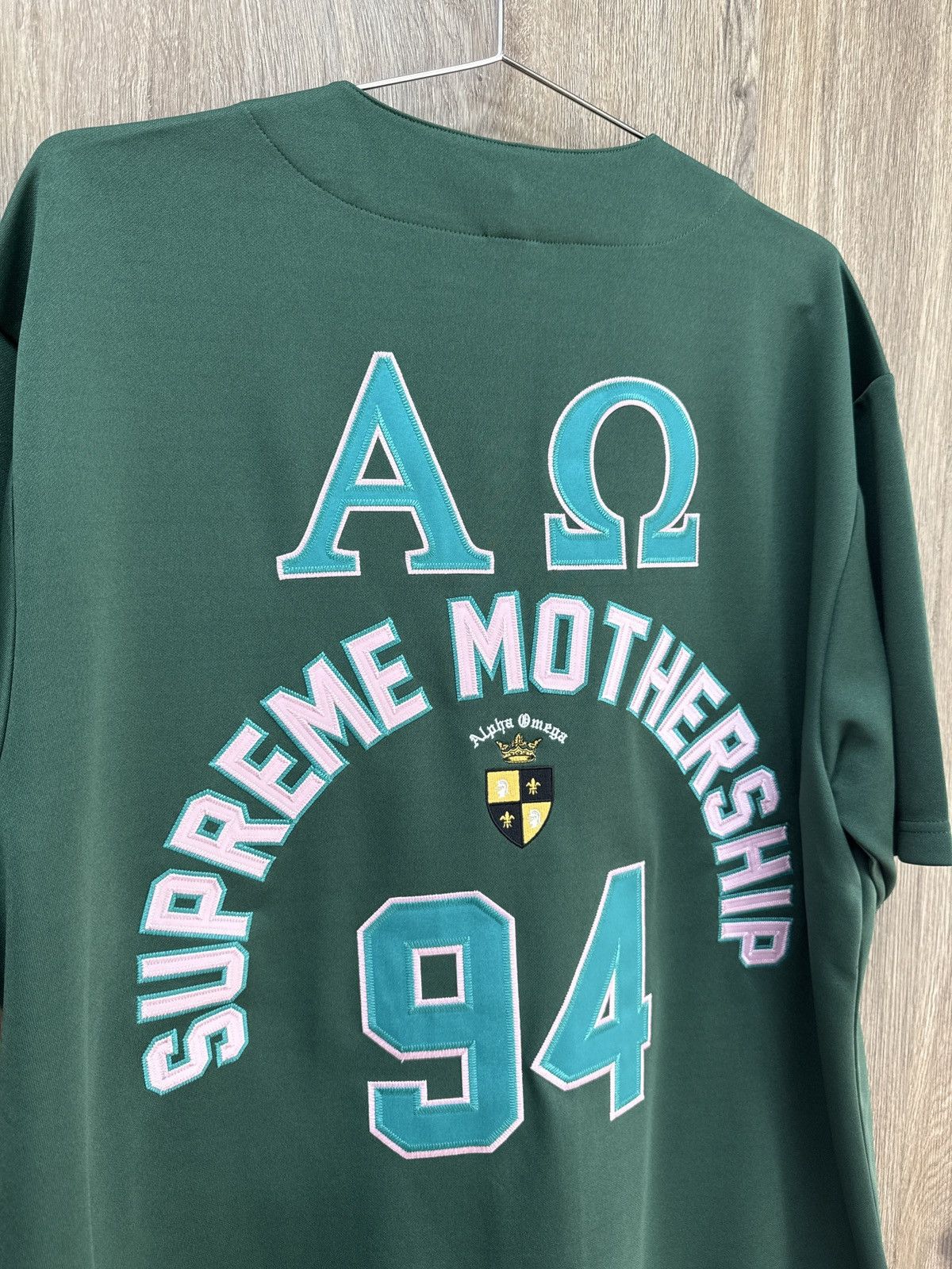 Supreme Supreme Olive Jersey Button Up Size US L / EU 52-54 / 3 - 6 Thumbnail