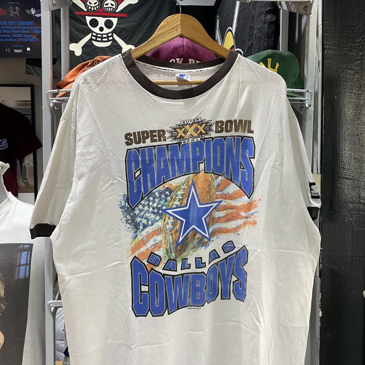 MLB × Starter × Vintage Vintage DALLAS COWBOYS Superbowl Champion 1996 NFL Starter Size US XL / EU 56 / 4 - 3 Thumbnail