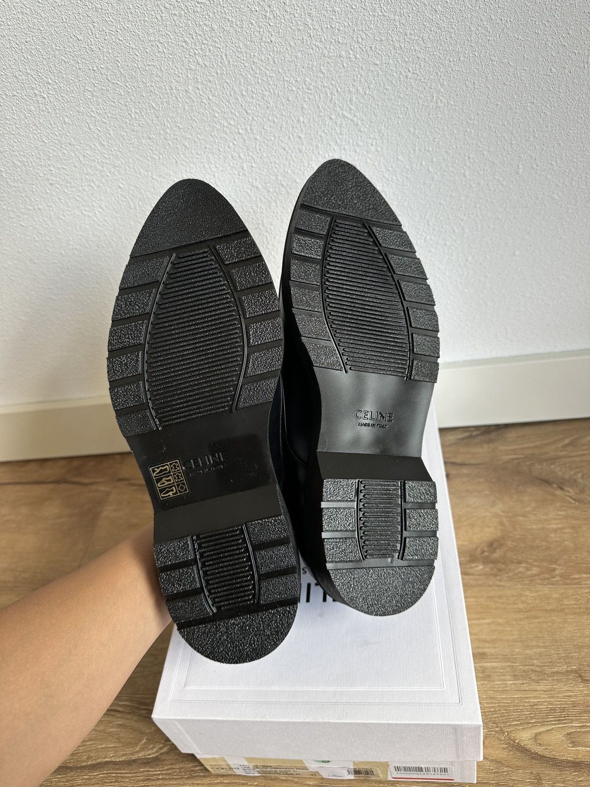 Celine × Hedi Slimane Celine Creepers buckle derby leather black Size US 8 / EU 41 - 8 Thumbnail