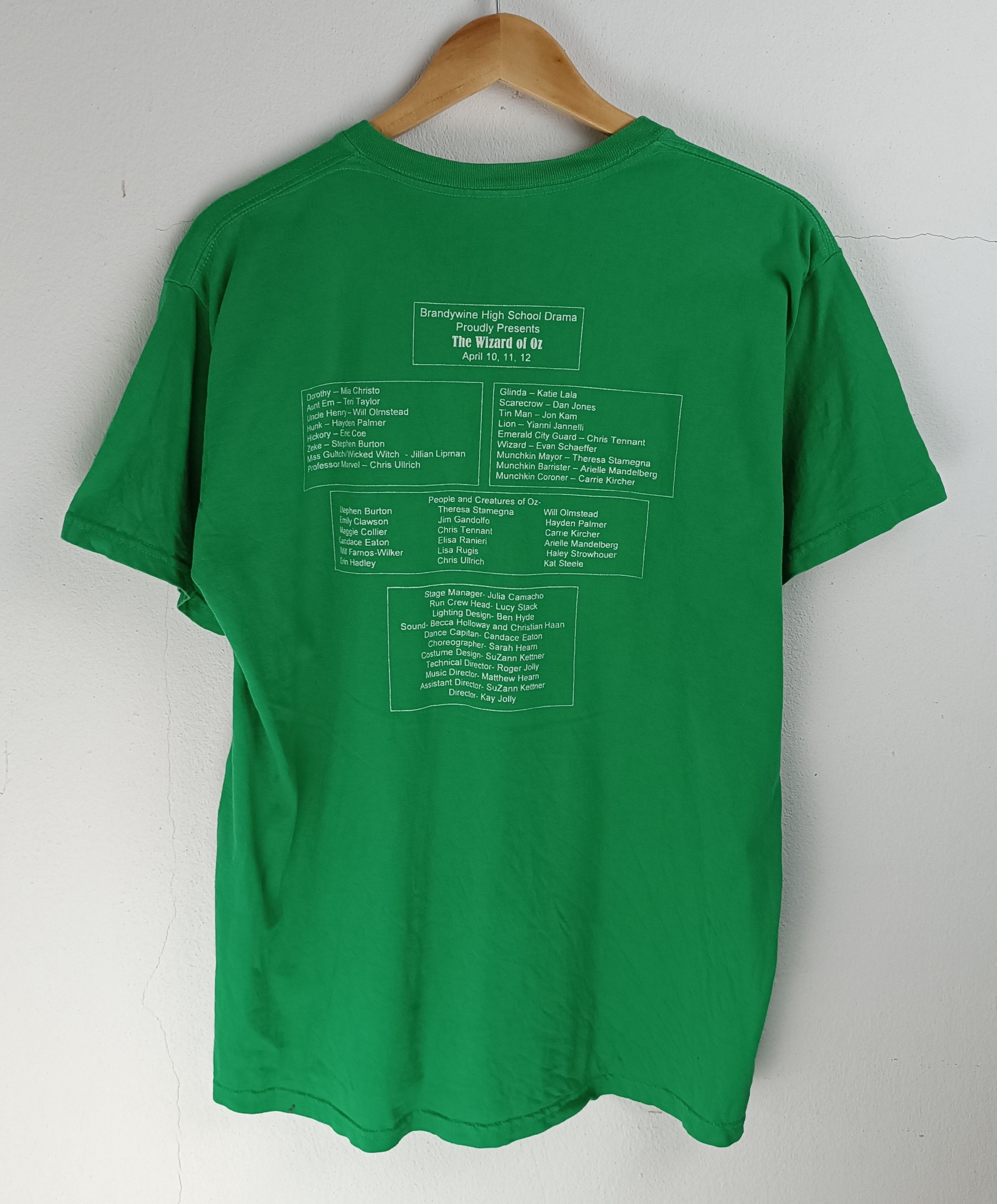 Vintage VINTAGE WIZARD OF OZ THEATER CREW HIGH SCHOOL DRAMA TEE Size US L / EU 52-54 / 3 - 4 Thumbnail