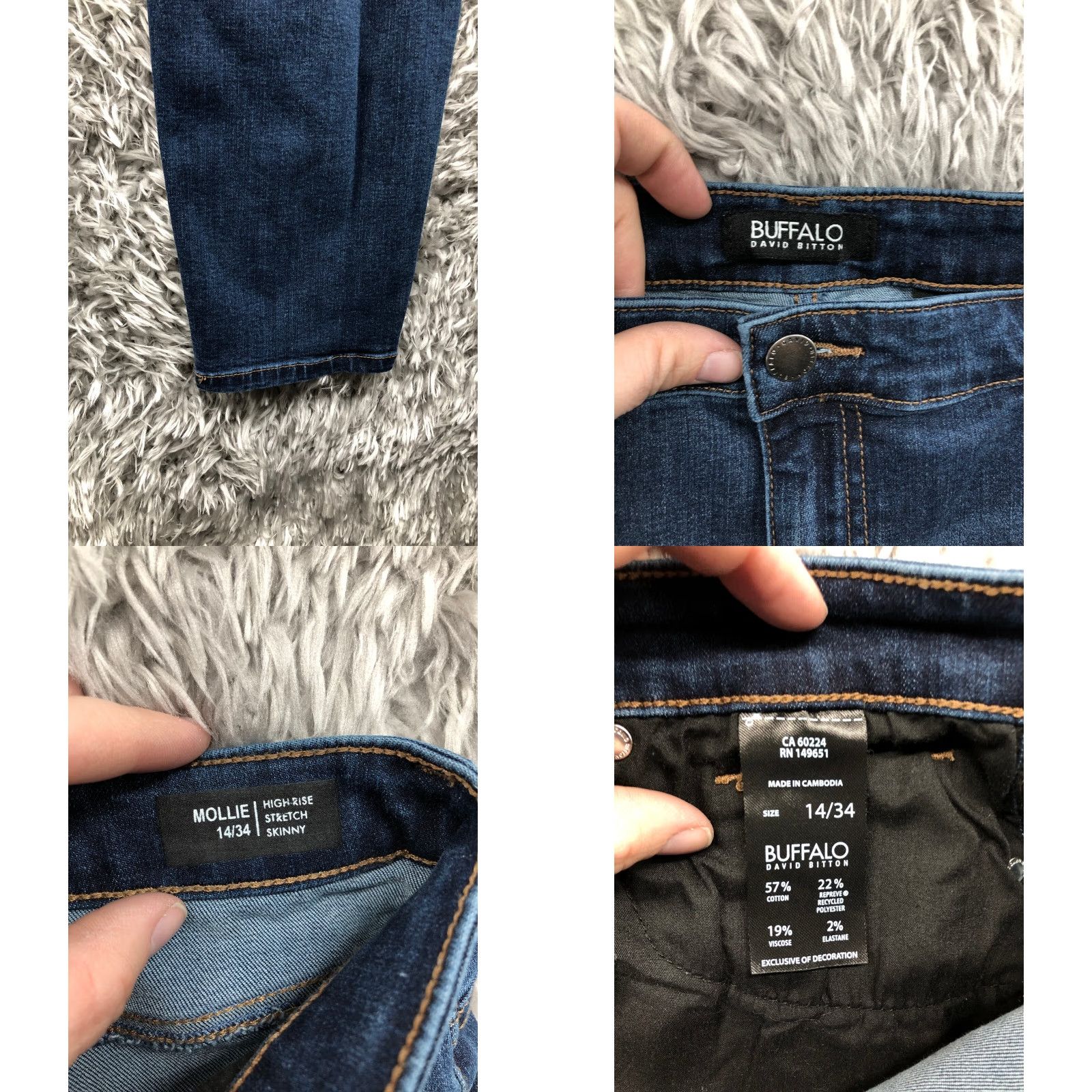 Calvin Klein Calvin Klein Jeans 28x30 Mens Mid Rise Straight Leg Dark Wash Blue Denim Shirt? Size US 28 / EU 44 - 8 Thumbnail