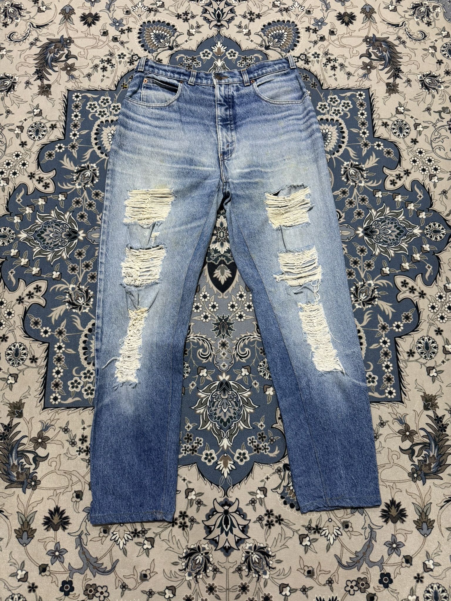 Beauty Beast × Levi's Vintage Levis Custom Distressed Style Jeans Size US 34 / EU 50 - 1 Thumbnail