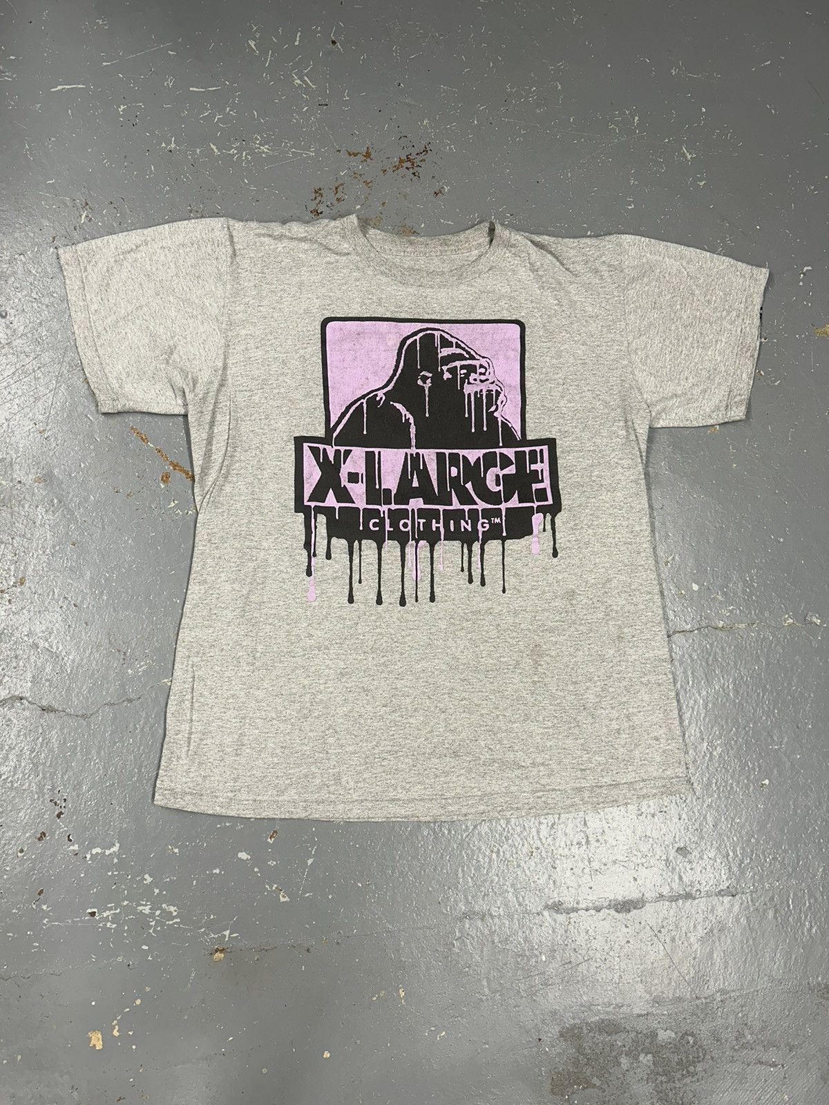Vintage × Xlarge Crazy Vintage Y2K Grey Xlarge Clothing Graphic Tee Shirt Size US XL / EU 56 / 4 - 1 Thumbnail