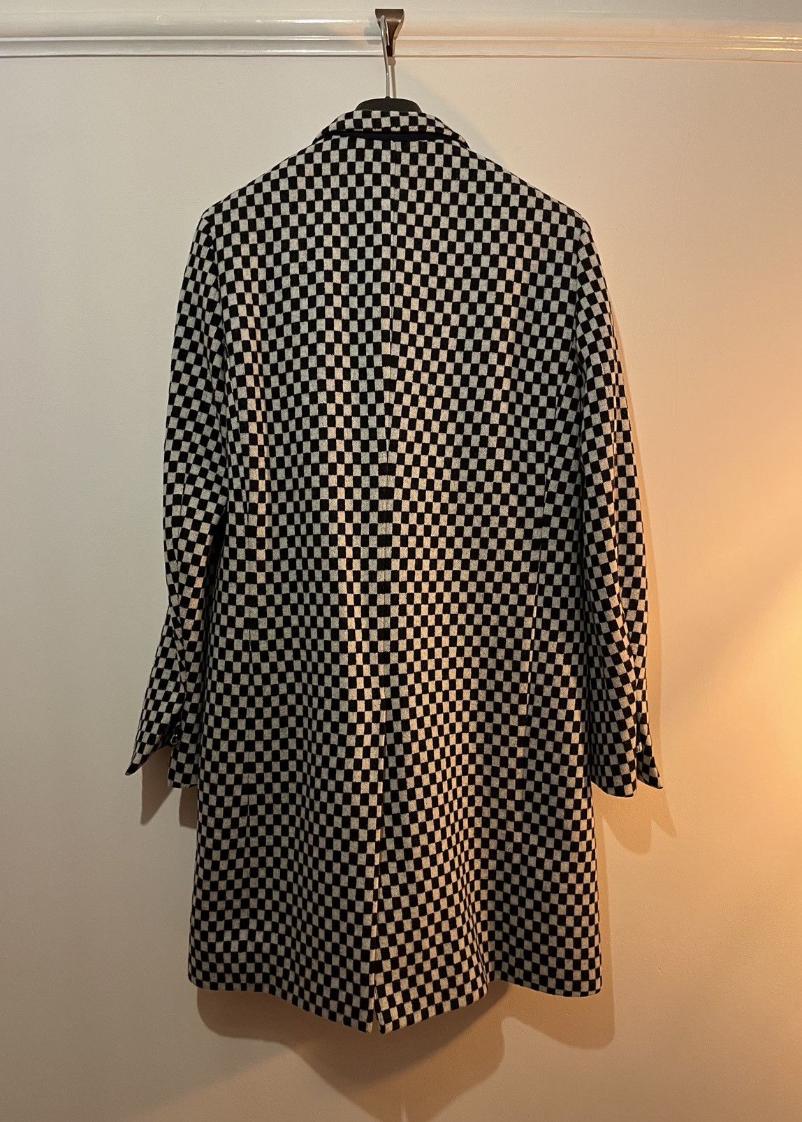 Haider Ackermann Fall 2015 WFS/Unisex Checkerboard Overcoat Size US S / EU 44-46 / 1 - 2 Thumbnail