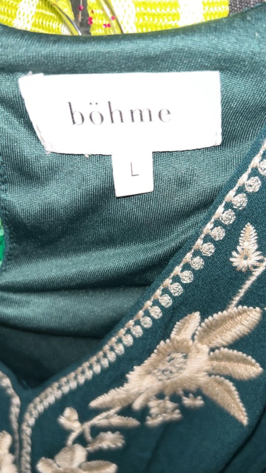 Poeme Bohemien Women's Bohme Teal Embroidered Midi Dress L Size L / US 10 / IT 46 - 4 Thumbnail