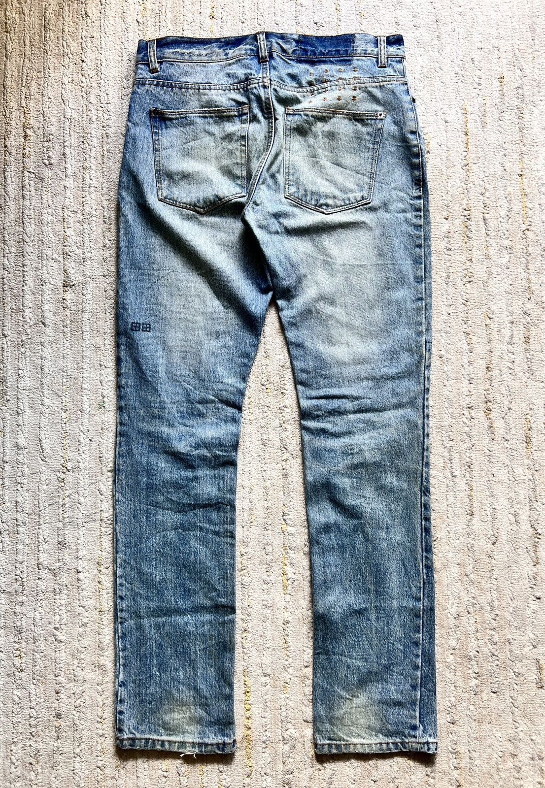 Ksubi × Le Grande Bleu (L.G.B.) Ksubi Geegee Slummin Slim Distressed Jeans Size US 34 / EU 50 - 2 Thumbnail