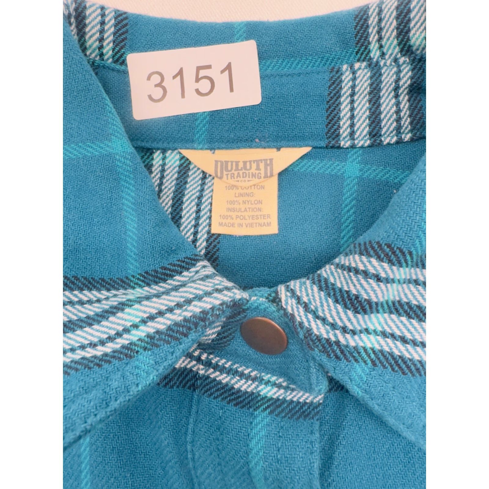 Vintage Duluth Women's Plaid Flannel Jacket Shacket Quilted 3151 Size M / US 6-8 / IT 42-44 - 2 Thumbnail