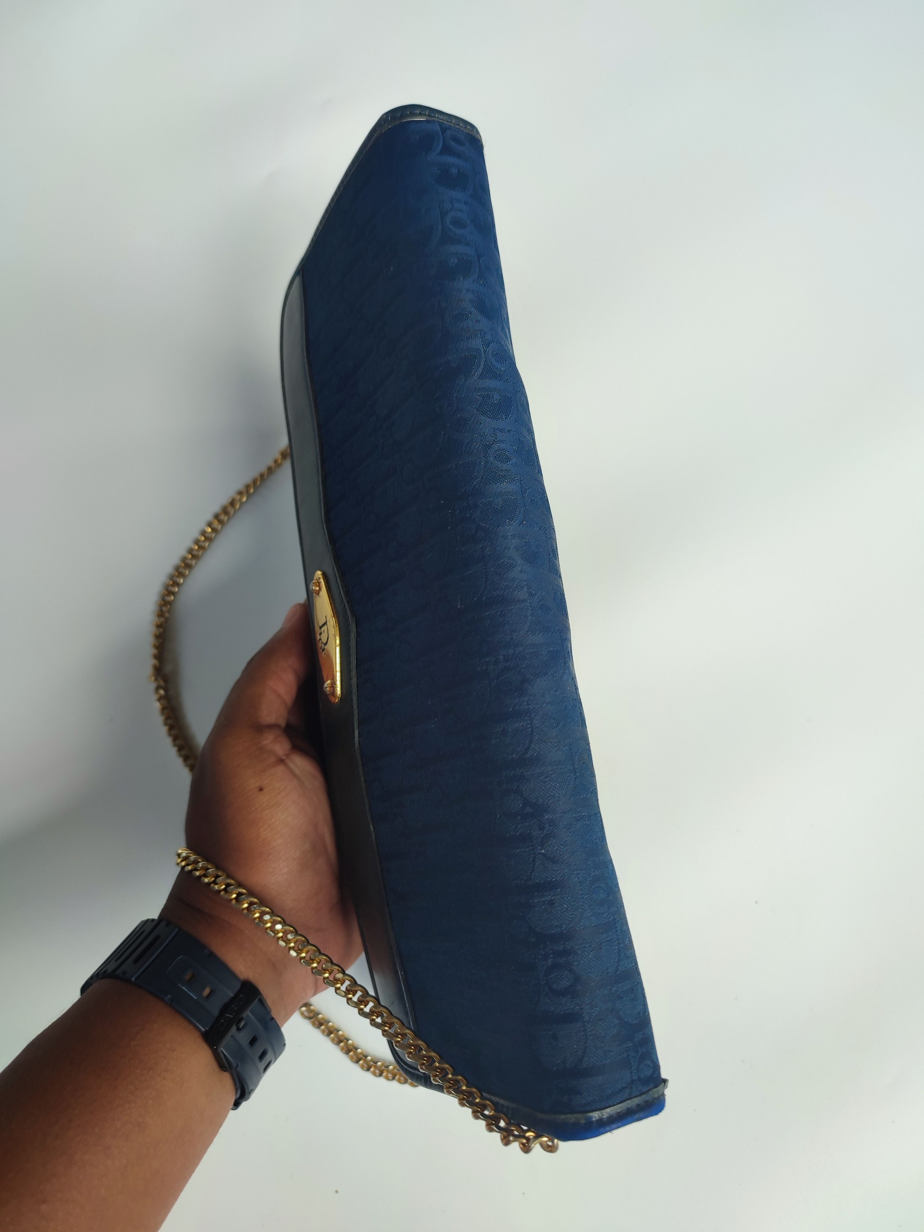 Christian Dior Monsieur CHRISTIAN DIOR TROTTER LOGO JACQUARD CHAIN BAG Size ONE SIZE - 4 Thumbnail