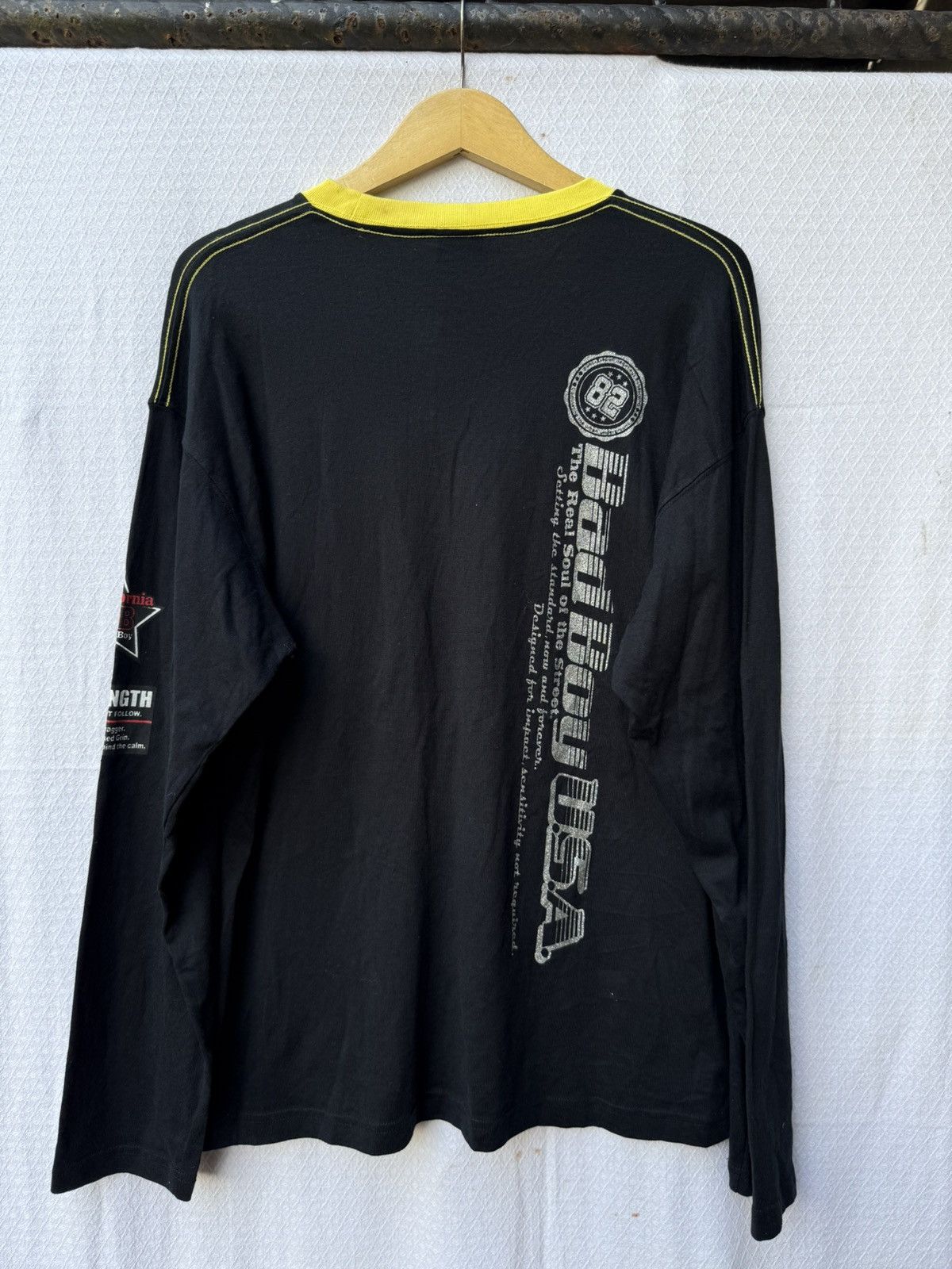 Japanese Brand Y2k Badboy Japanese Style Poem Gothic Longsleeve Size US XL / EU 56 / 4 - 2 Thumbnail
