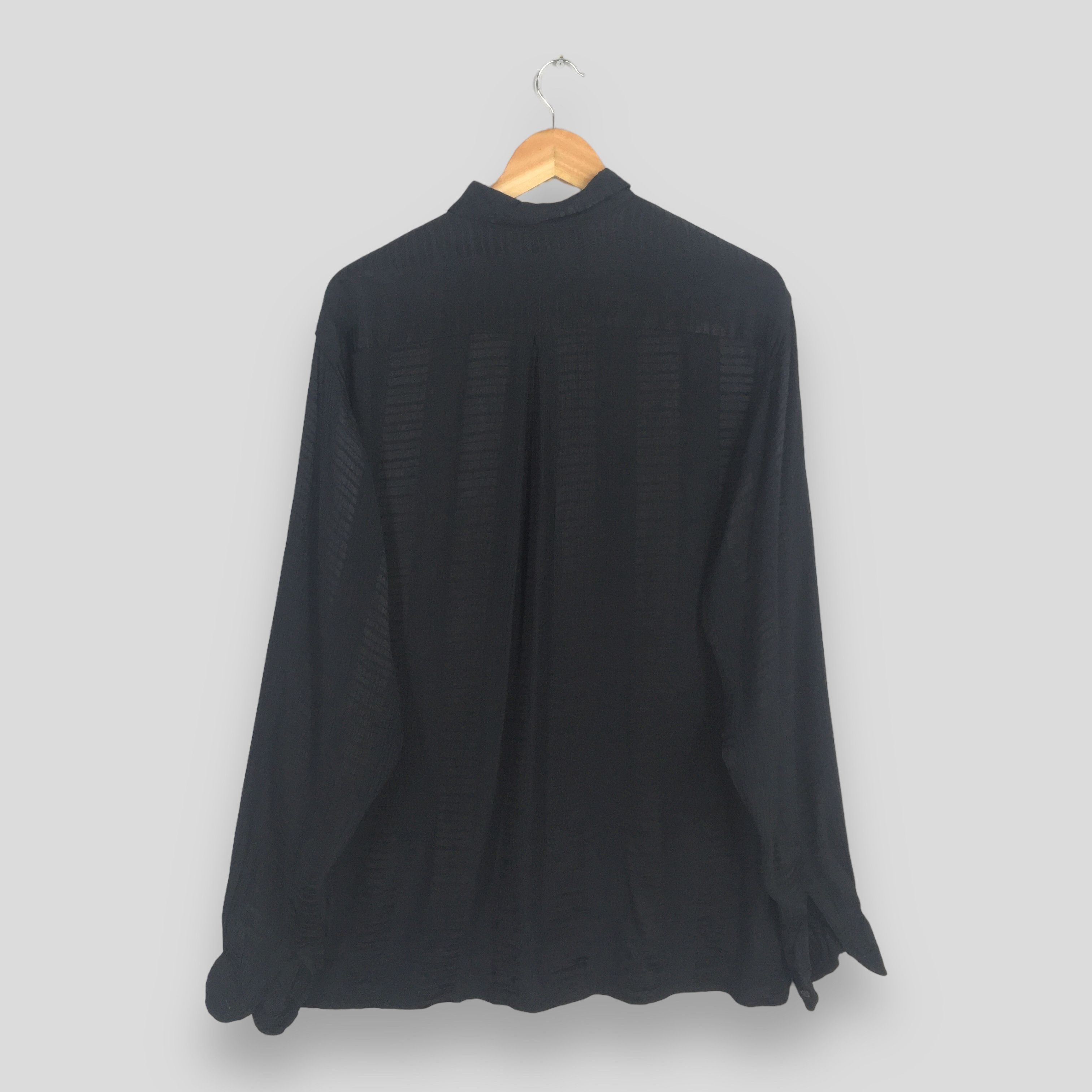 Designer × Vintage Vintage 90s Daquino Casual Black Rayon Shirt Small Size US S / EU 44-46 / 1 - 7 Thumbnail
