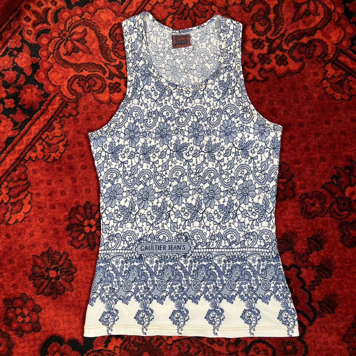 Jean Paul Gaultier Vintage 90s Avangard Old Money Jean Paul Gaultier Tank Top Size M / US 6-8 / IT 42-44 - 2 Thumbnail