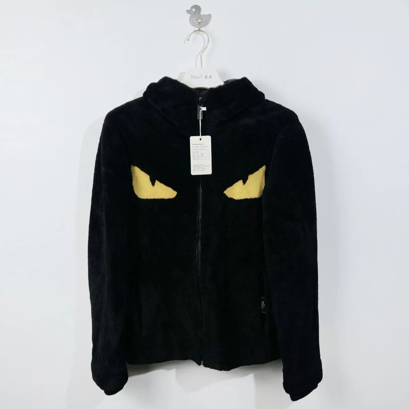 Fendi Black Monster Double-Sided Sheepskin Jacket