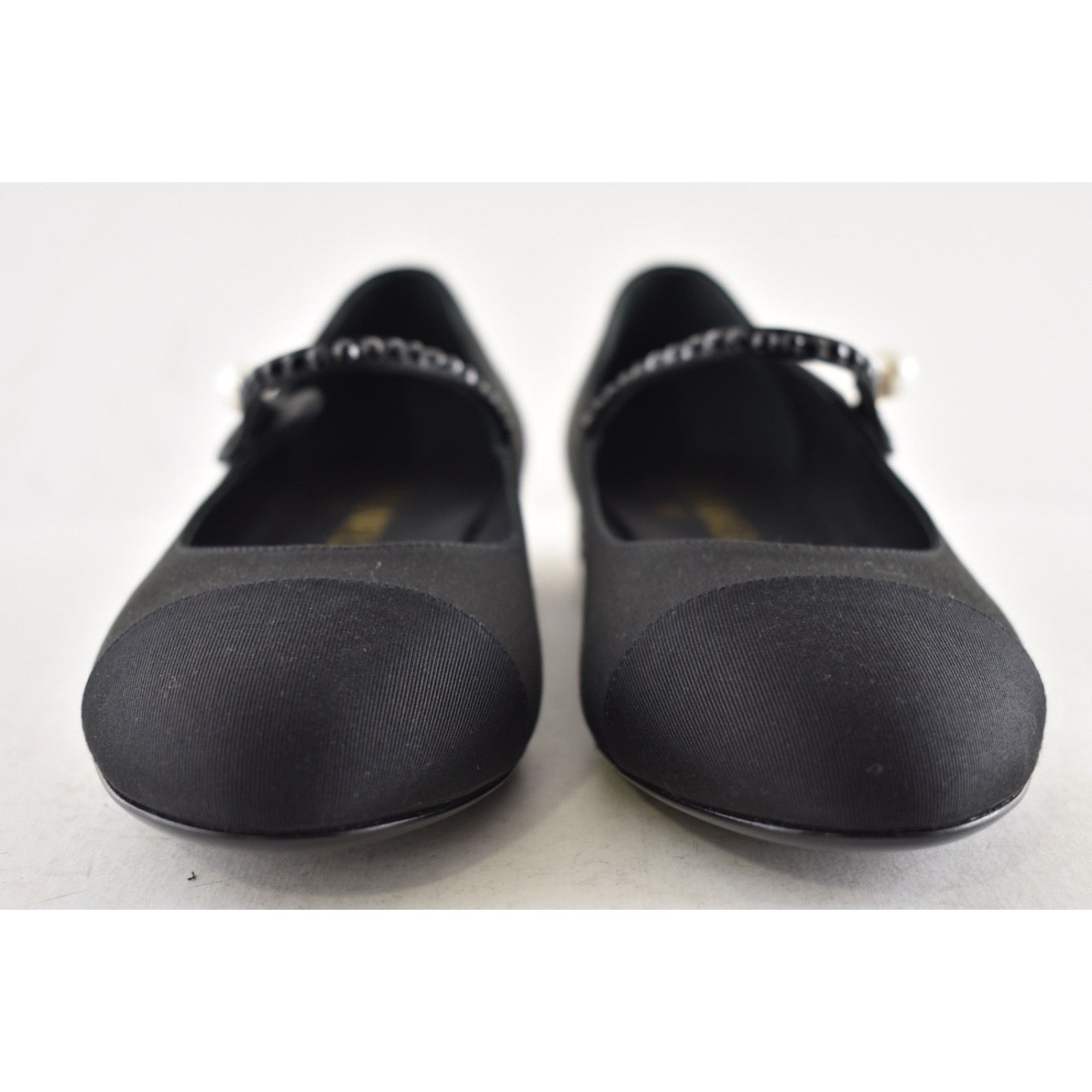 Chanel Chanel 24B Silk Crystal CC Logo Mary Jane Ballet Flat 38.5 Size US 8.5 / IT 38.5 - 10 Thumbnail