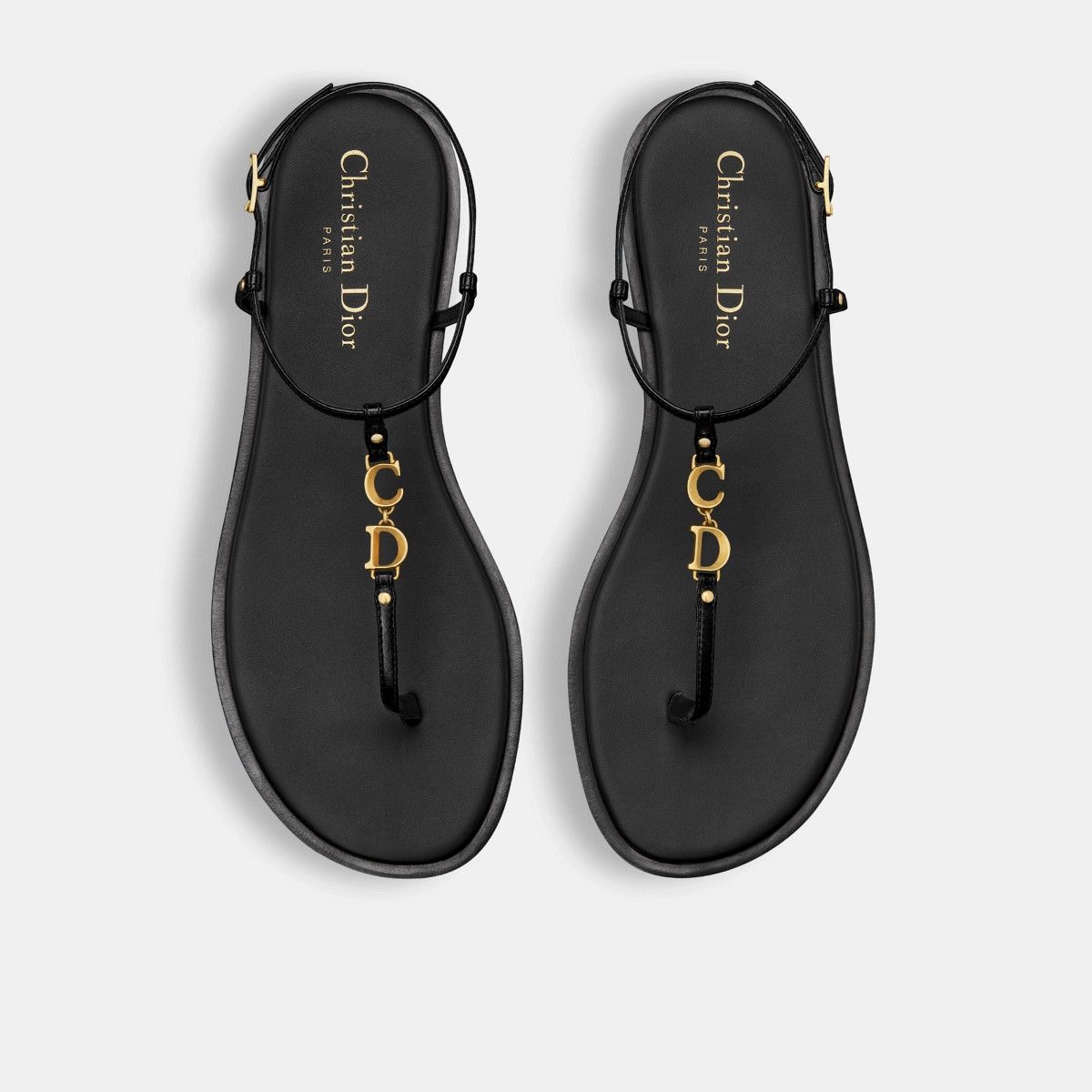 Dior o1bcso1str0226 Cest Dior Thong Sandal in Black Size US 7 / IT 37 - 3 Thumbnail
