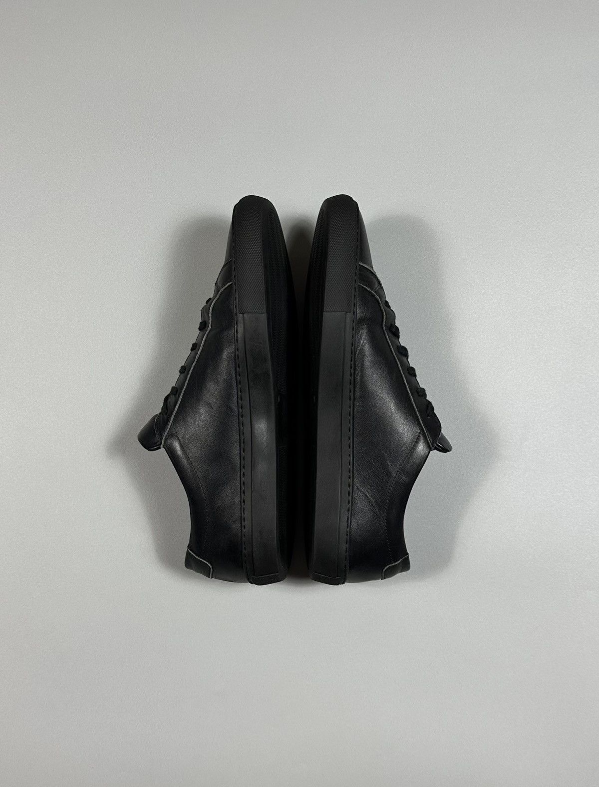 Common Projects Common Projects Achilles Low Black Leather Sneakers Size US 13 / EU 46 - 5 Thumbnail