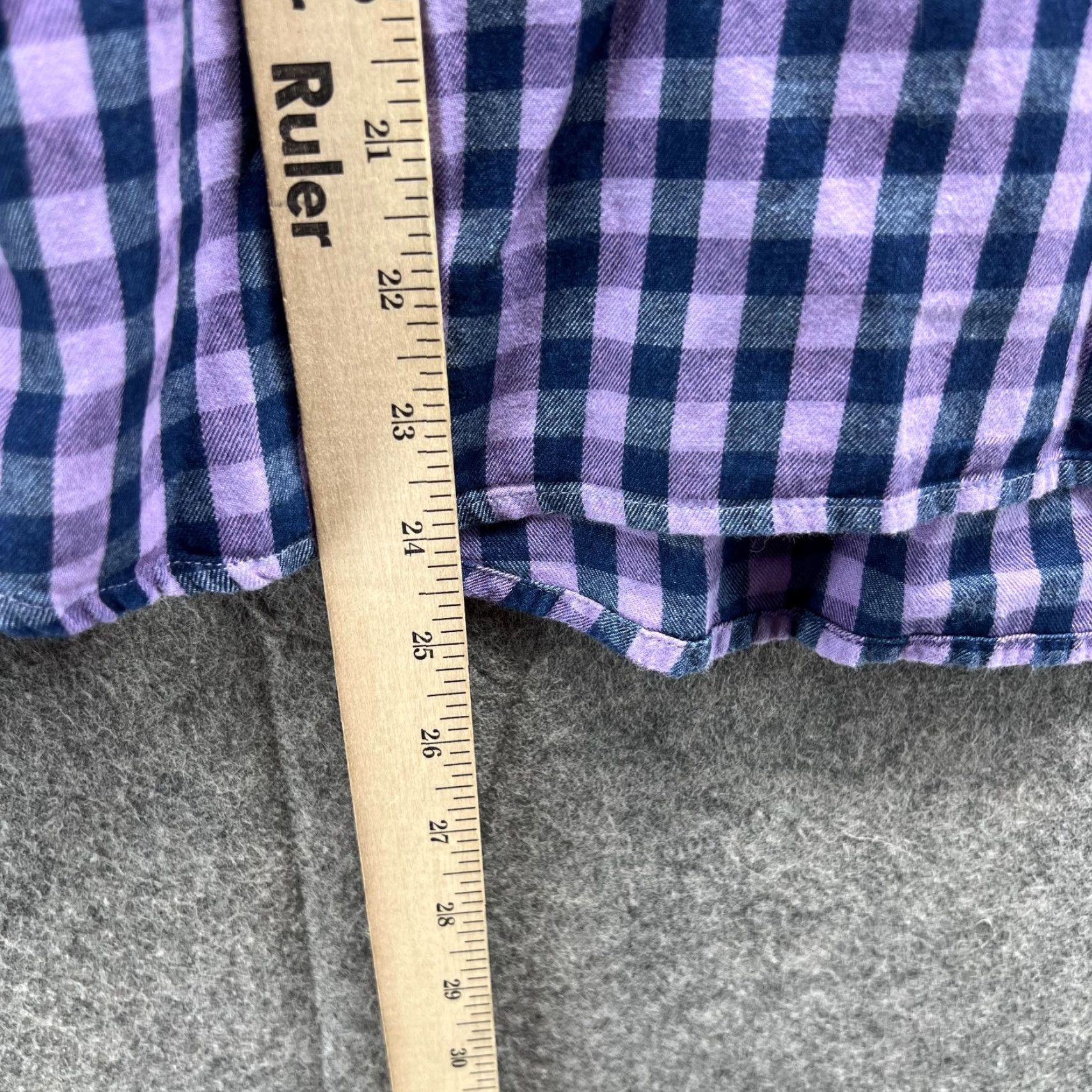 Tommy Bahama VINTAGE? No. Tommy Bahama Shirt Women Large Purple Checkered Button-Down Casual Preppy 100% Cotton Long Sleeve Size L / US 10 / IT 46 - 7 Thumbnail