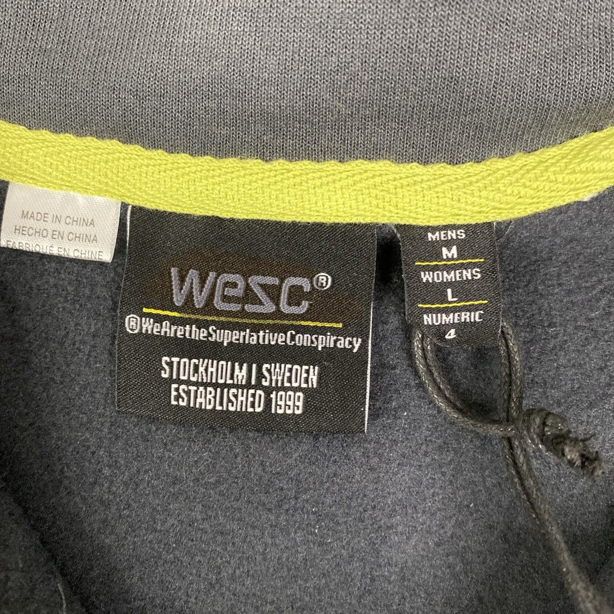 WeSC WESC Pullover Hoodie Jacket Pockets Gray Unisex M/L NWT Size L / US 10 / IT 46 - 3 Thumbnail
