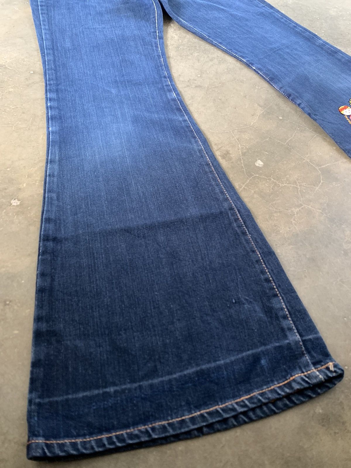 If Six Was Nine Super Flare Jeans Vintage 70's Cosmo USA Jeans Paddy Button Size US 26 / EU 42 - 7 Thumbnail