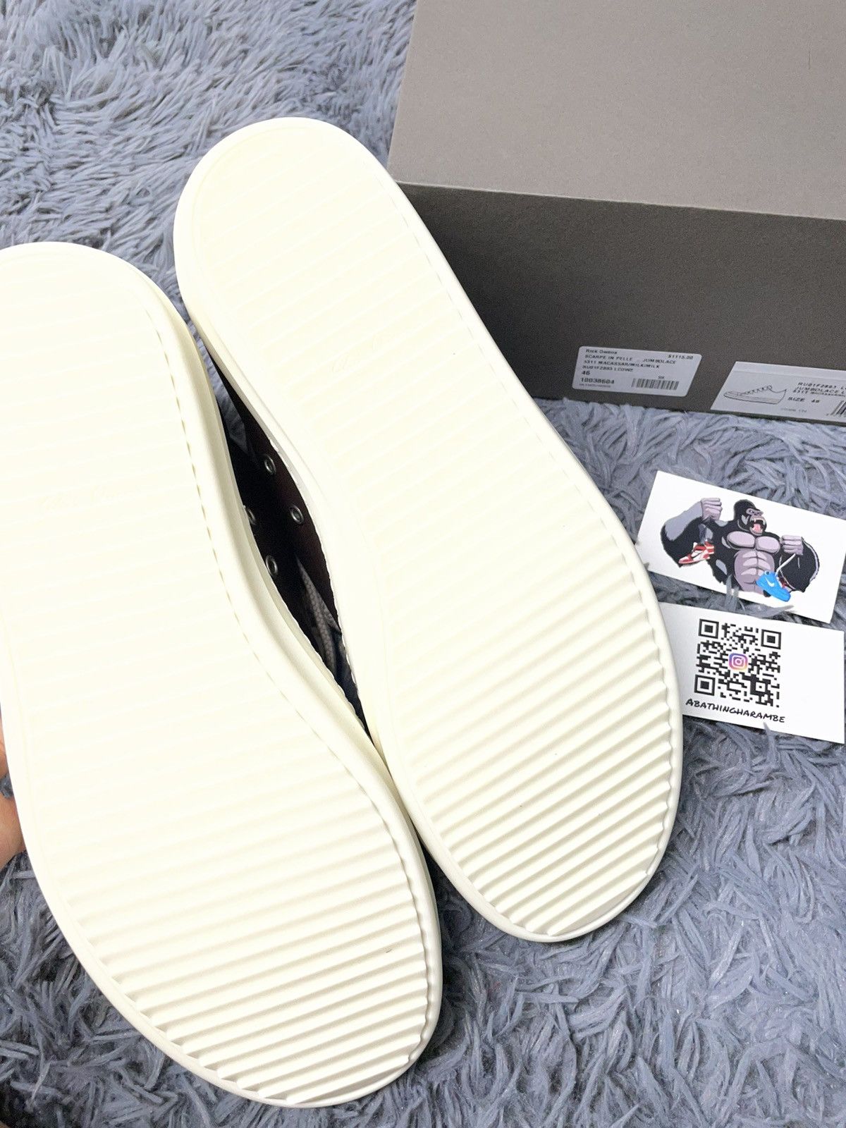 Rick Owens Rick Owens Ramone Low Jumbo Lace Macassar/Milk Size US 15 / EU 48 - 7 Thumbnail