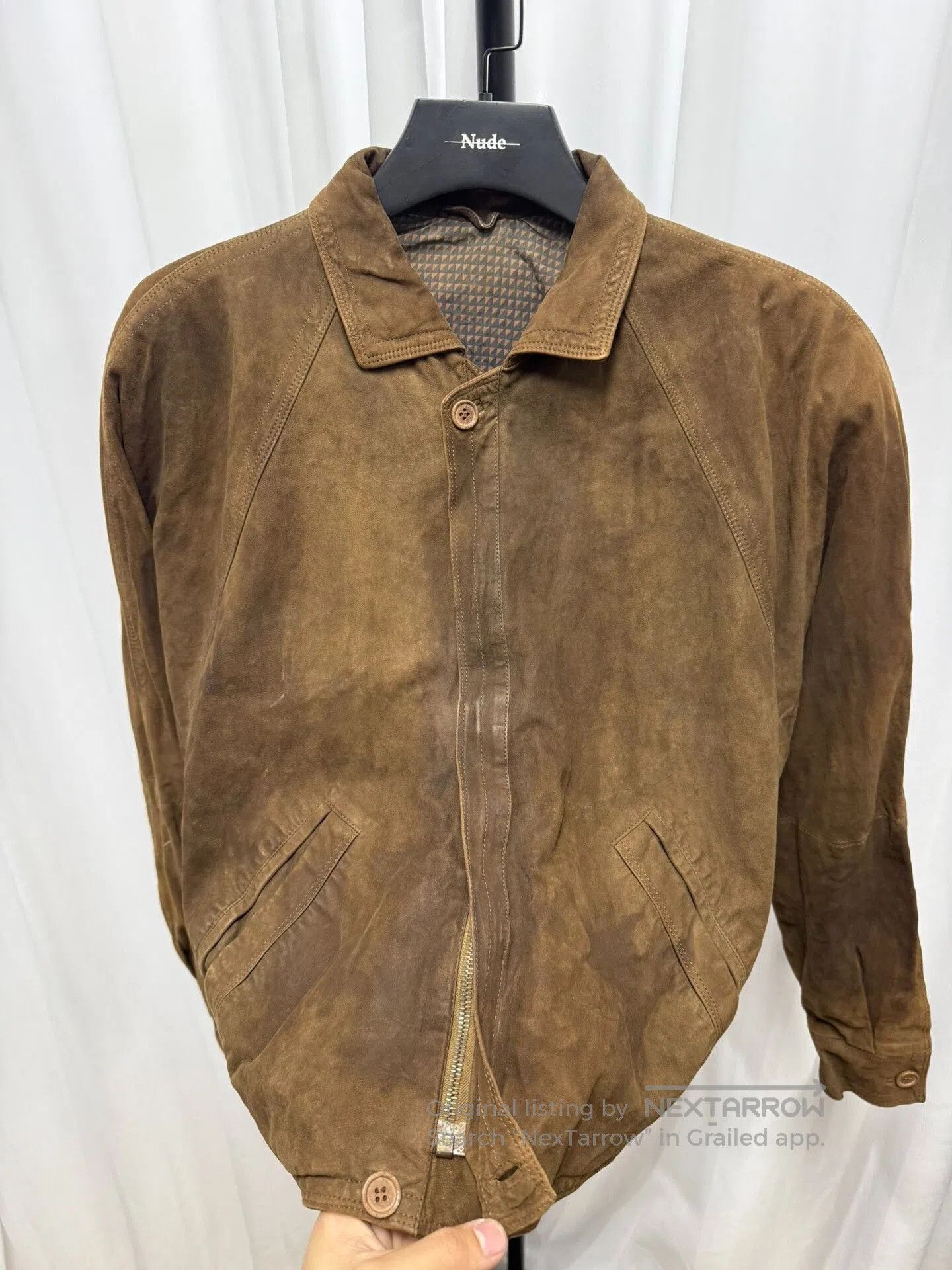 Dries Van Noten Dries van Noten Riri Zip Suede Jacket. Size US M / EU 48-50 / 2 - 4 Thumbnail