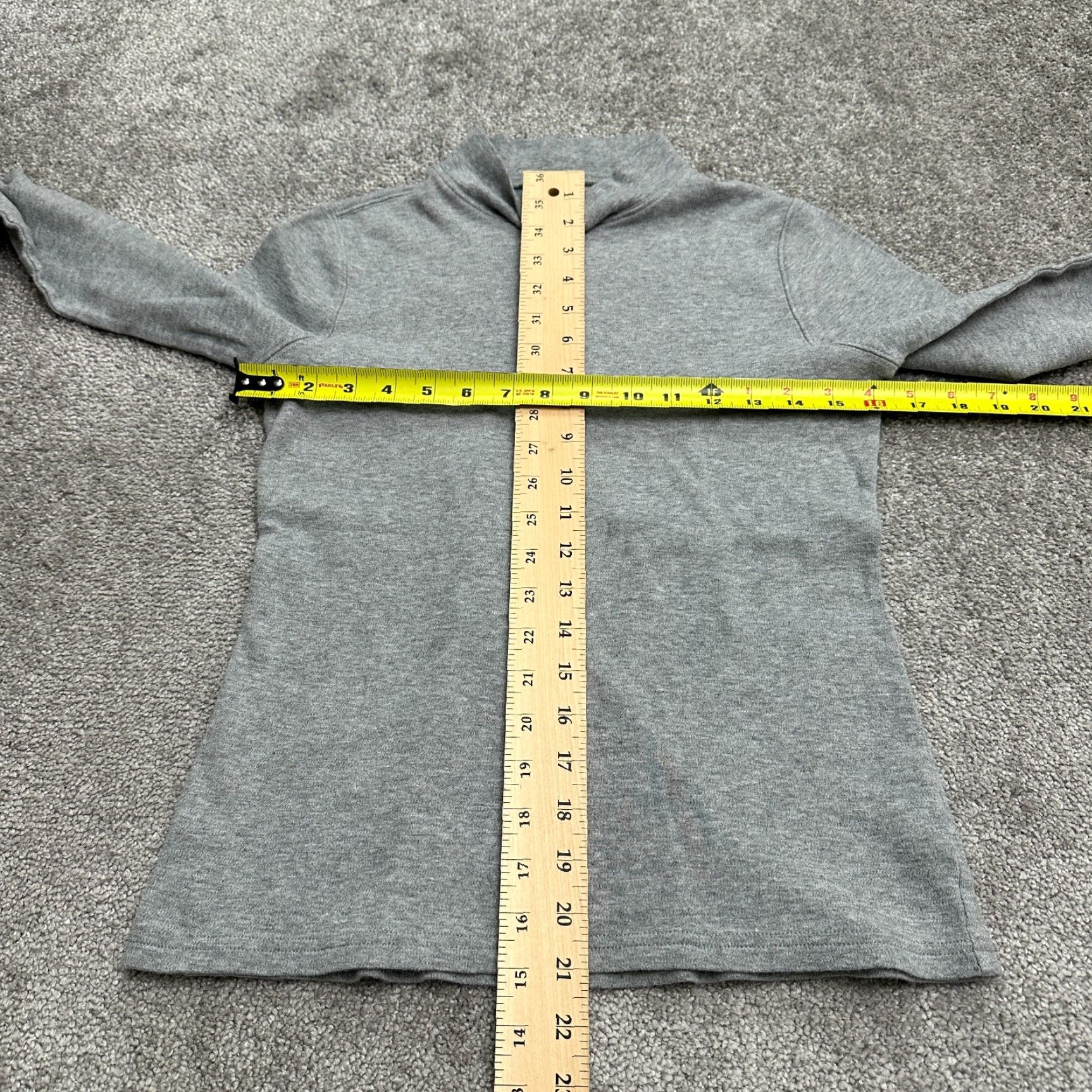 Charter Club Charter Club Gray Long Sleeve Mock Neck T-Shirt Womens Small Casual Cotton Top Size S / US 4 / IT 40 - 5 Thumbnail