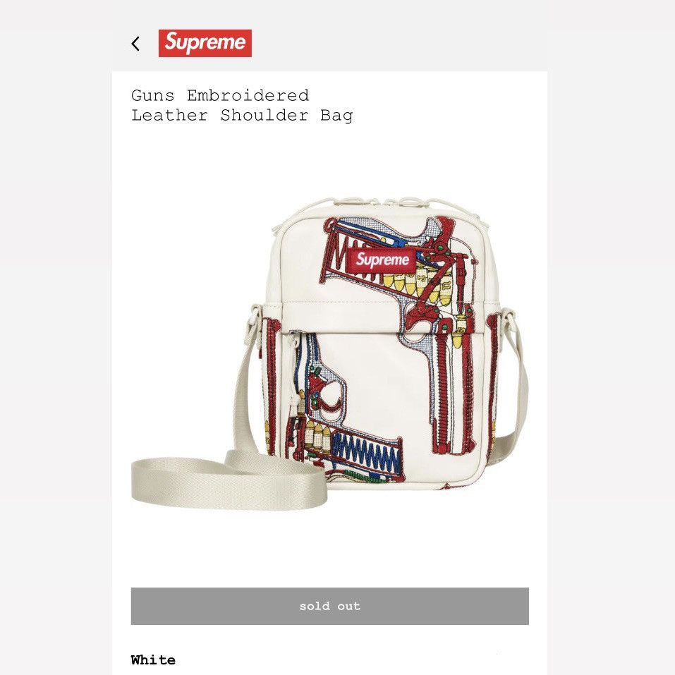 Supreme Guns Embroidered Shoulder Bag Supreme Supreme Guns 