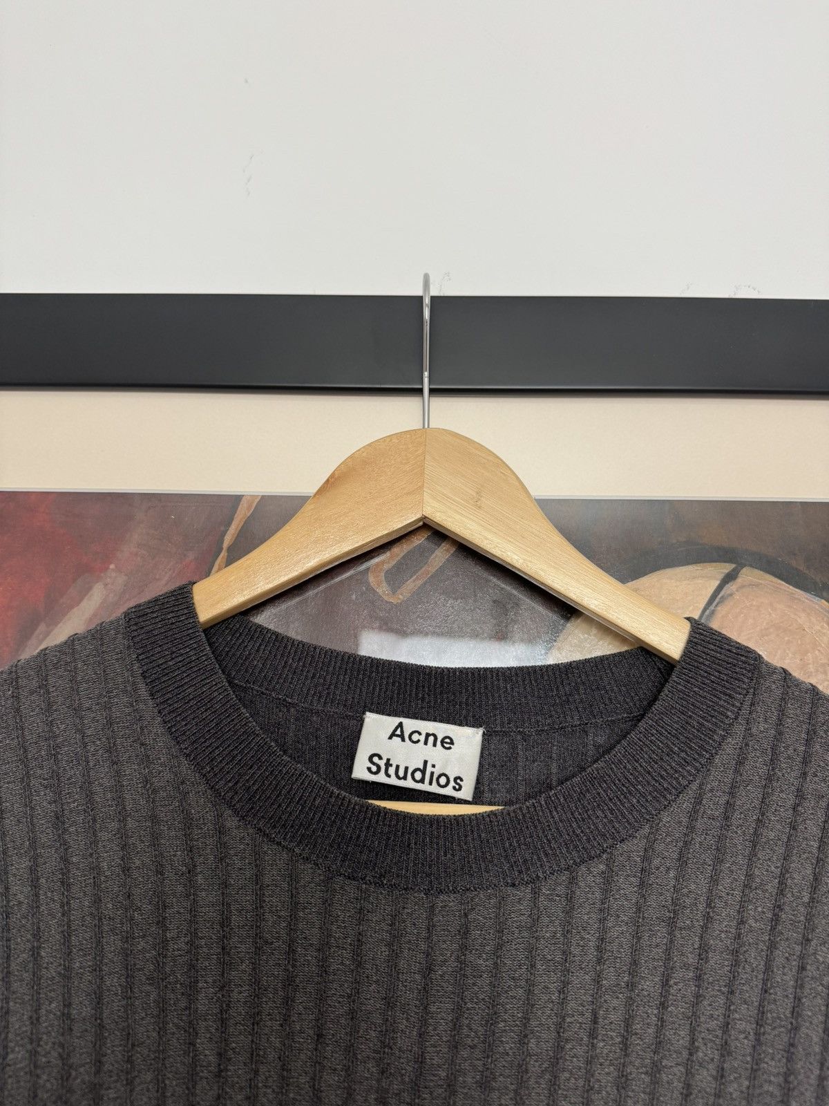 Acne studios sweater issy rib issey miyake style avant garde