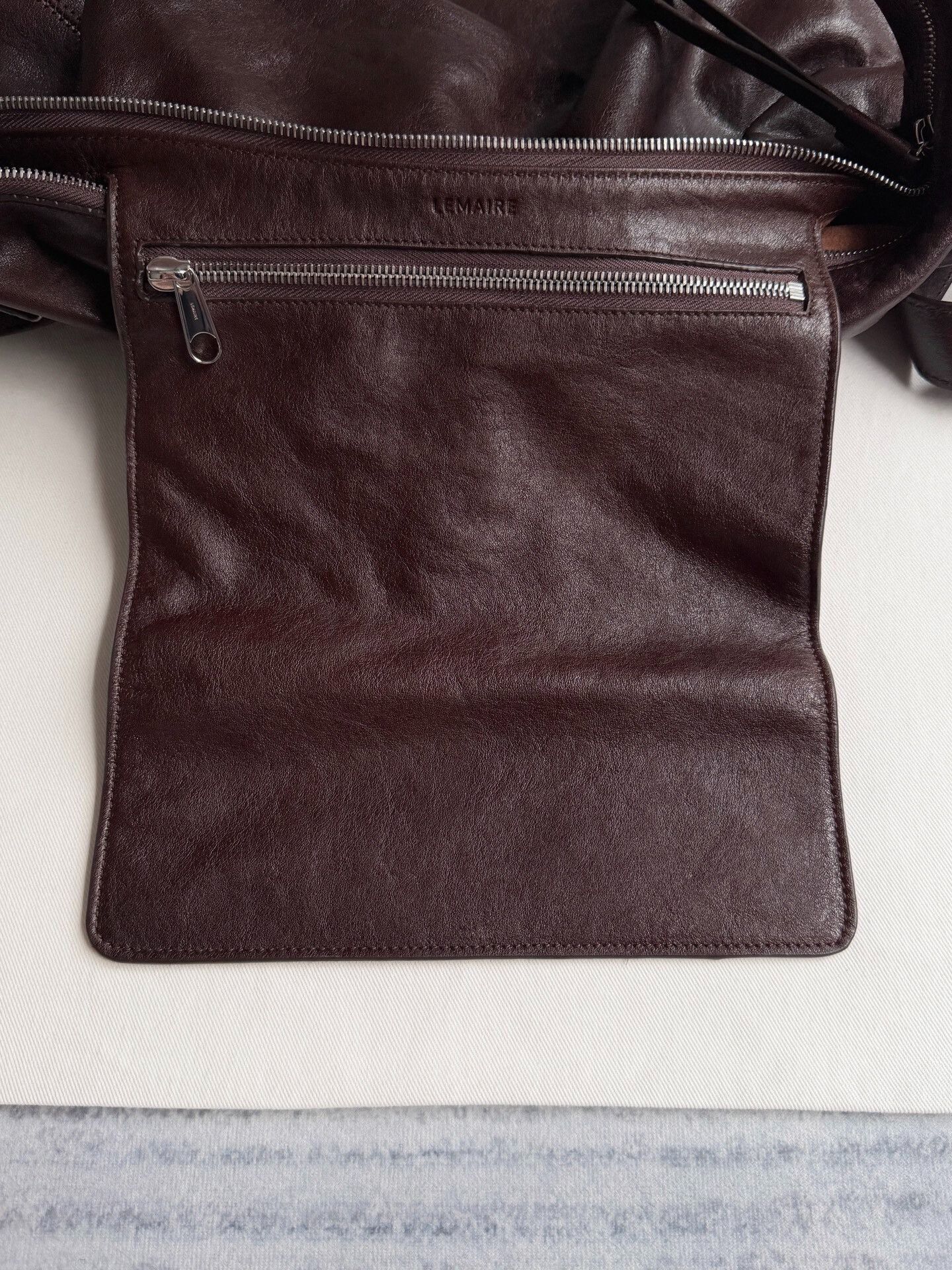 Lemaire Lemaire Belted Hobo Leather Tote. Size ONE SIZE - 8 Thumbnail