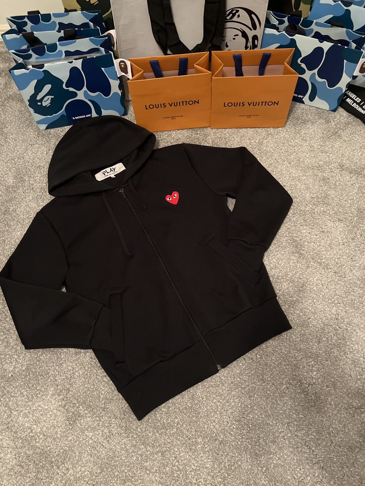 Comme des Garcons × Comme des Garcons Homme × Comme des Garcons PLAY Comme des Garçons Heart Jacket Size US S / EU 44-46 / 1 - 1 Thumbnail
