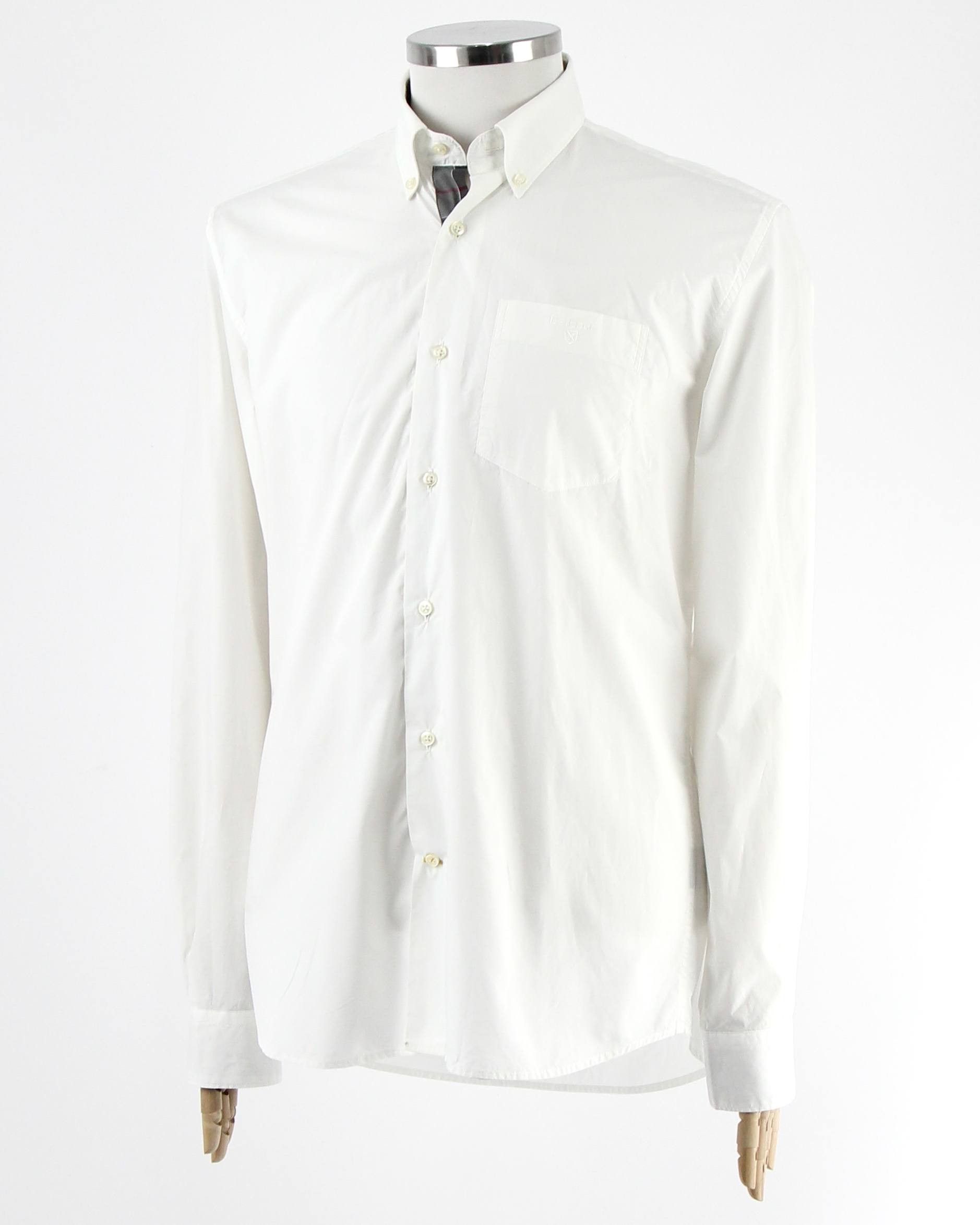 Barbour BARBOUR White shirt with logo Size US M / EU 48-50 / 2 - 2 Thumbnail