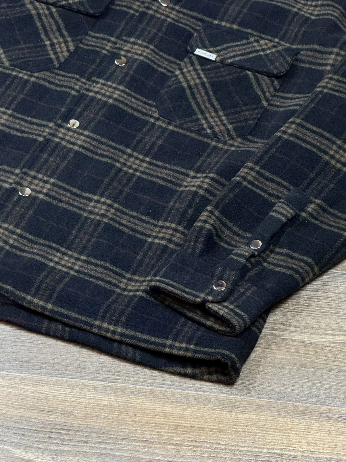 Represent Clo. Represent Oversized Brown Checkered Flannel Jacket Size US XL / EU 56 / 4 - 4 Thumbnail