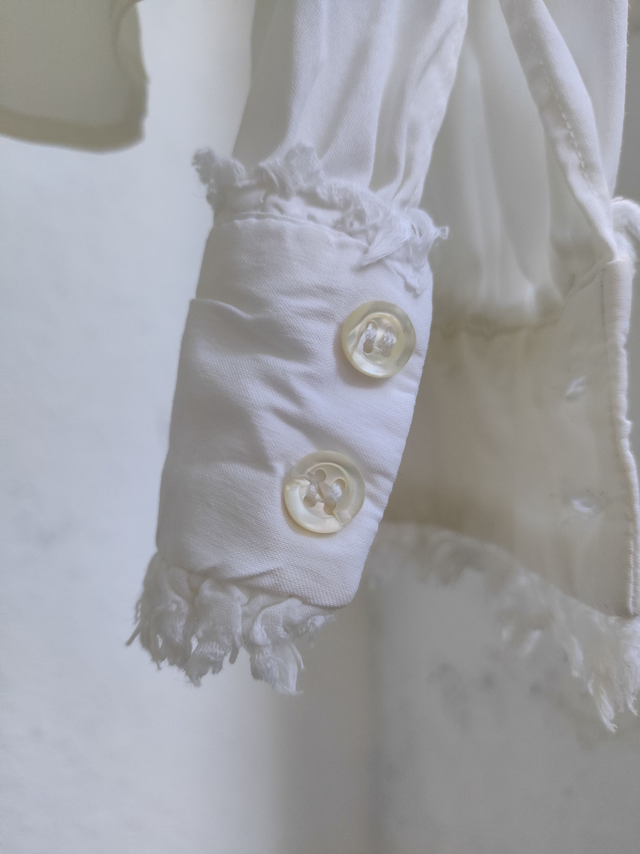 Prada 2010 Prada Lace Ruffle Embellished White Shirt Size S / US 4 / IT 40 - 7 Thumbnail