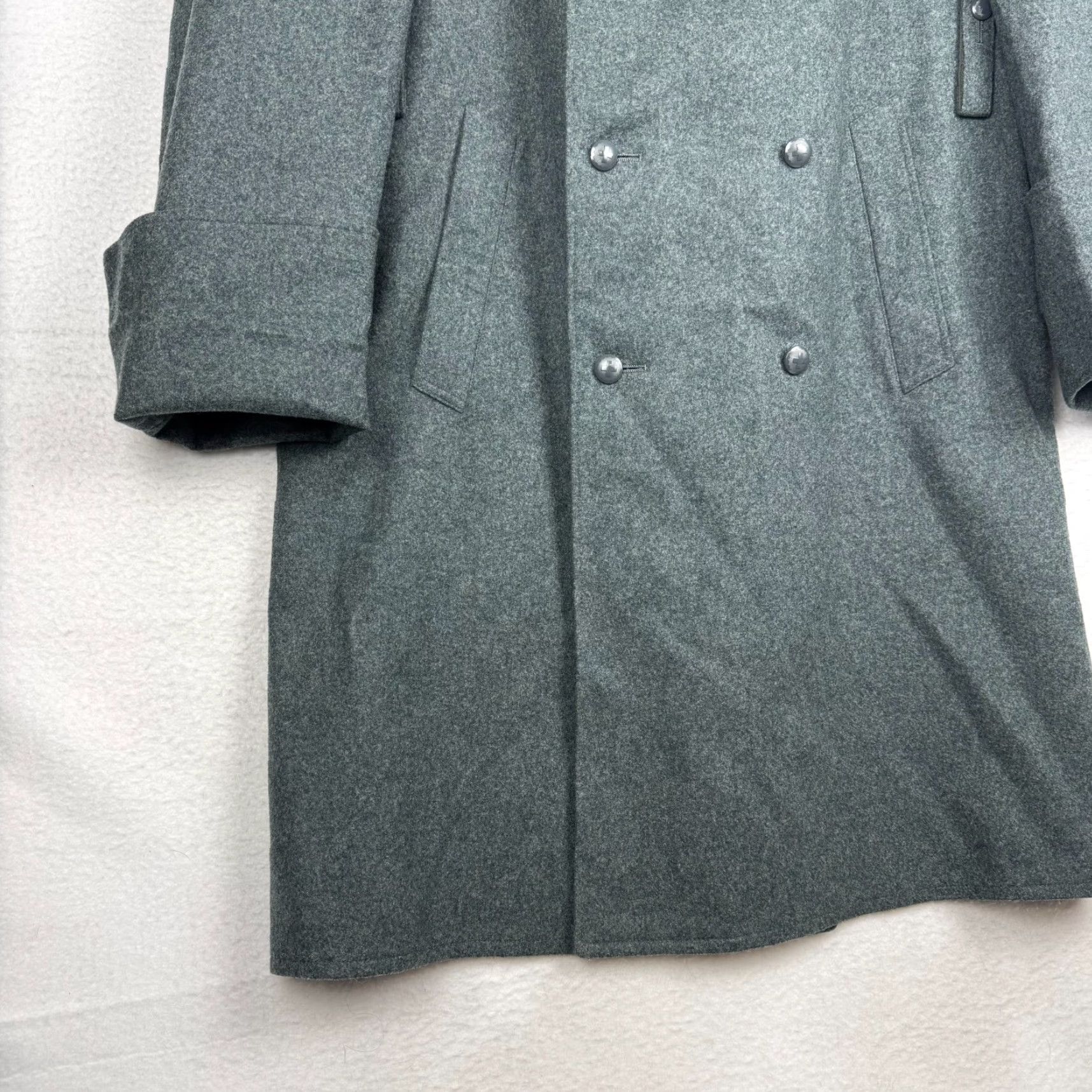Doublet VINTAGE Swiss Army Coat EU 46BB Long Trench Wool Overcoat Army Mens L Green Winter Size US L / EU 52-54 / 3 - 2 Thumbnail