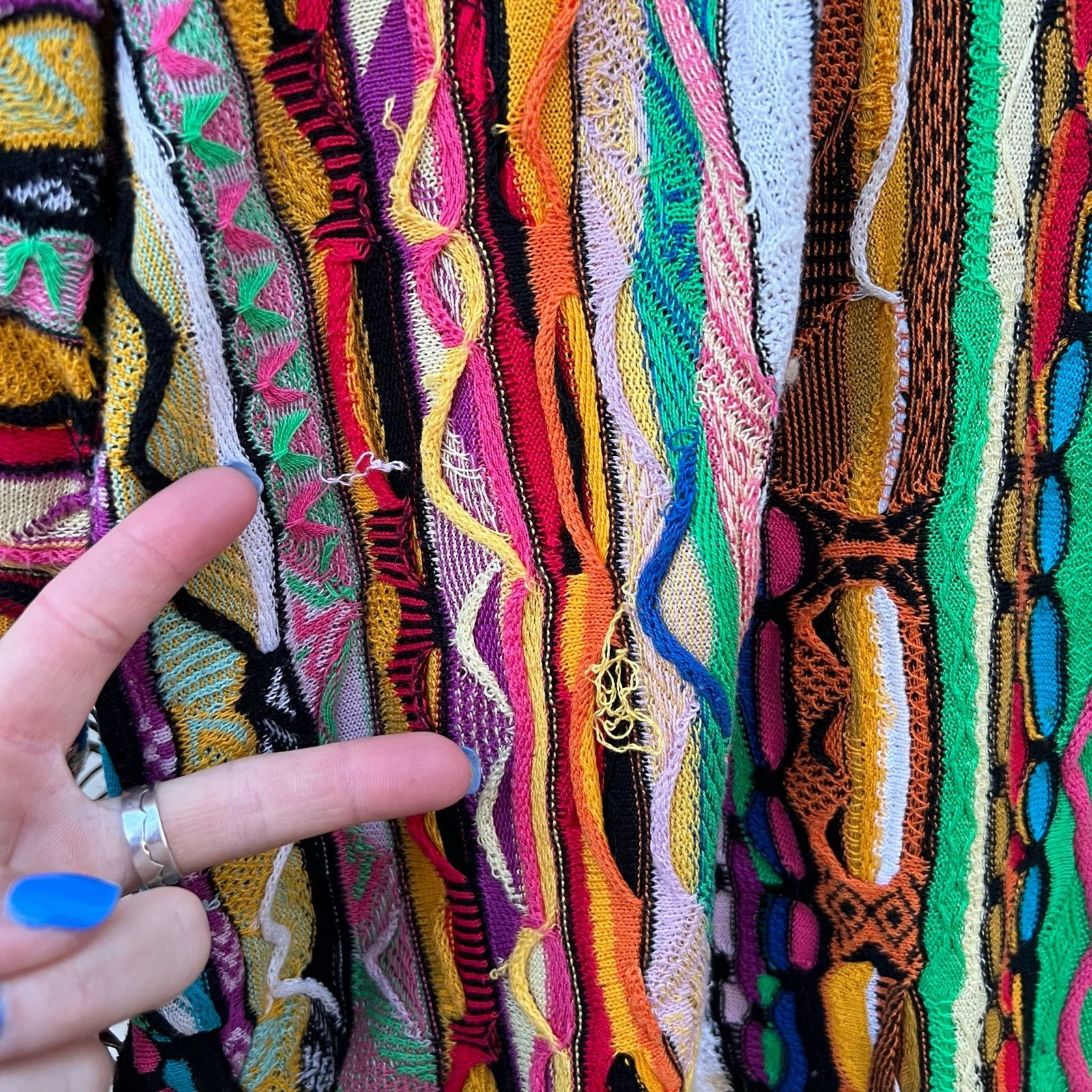 Coogi Coogi Australia Primary Color Abstract Weave Tunic Sweater Size M / US 6-8 / IT 42-44 - 11 Thumbnail