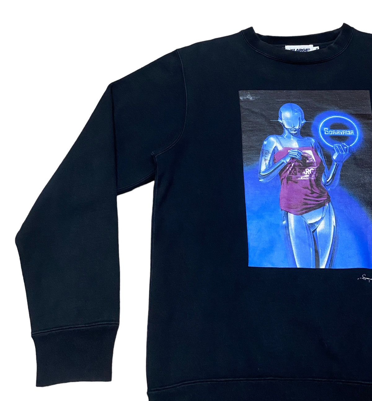 If Six Was Nine × X-LARGE Very Rare Design Brand X-Large Sorayama Sweatshirt 2000s Size US M / EU 48-50 / 2 - 5 Thumbnail