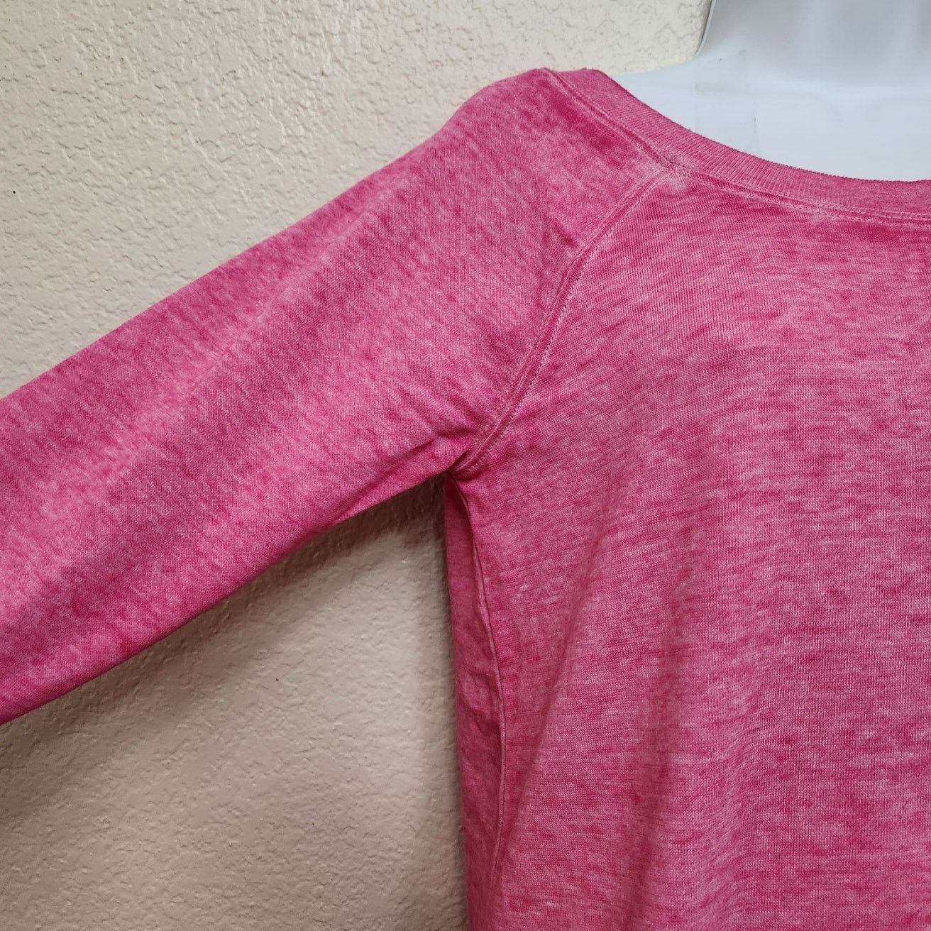Other Cato Active Pink Heathered Raglan 3/4 Sleeves Sweatshirt XS Size XS / US 0-2 / IT 36-38 - 2 Thumbnail