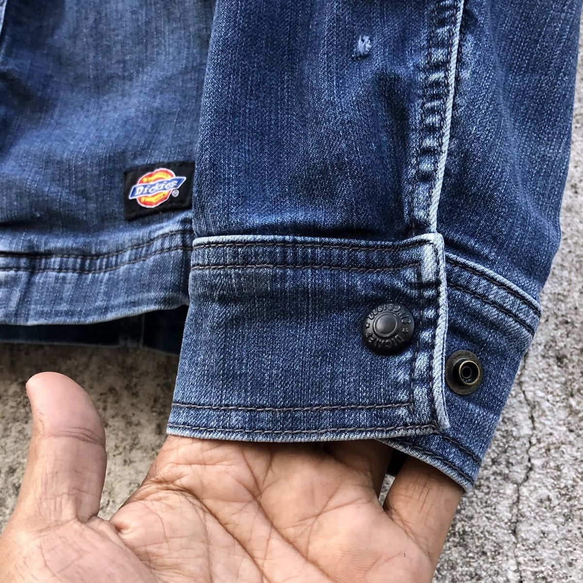Dickies Dickies Stretch Silky Denim Work / Bikers Jacket Size US L / EU 52-54 / 3 - 12 Thumbnail