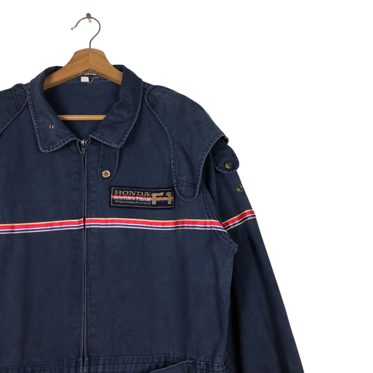 Honda 📌Vintage Coverall Worker Racing Honda Formula 1 Big Logo Size US 38 / EU 54 - 8 Thumbnail