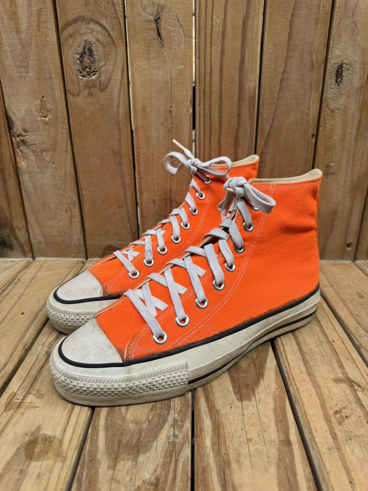 Converse VTG converse all star Hi Top canvas sneakers made in USA Size US 6.5 / EU 39-40 - 20 Thumbnail