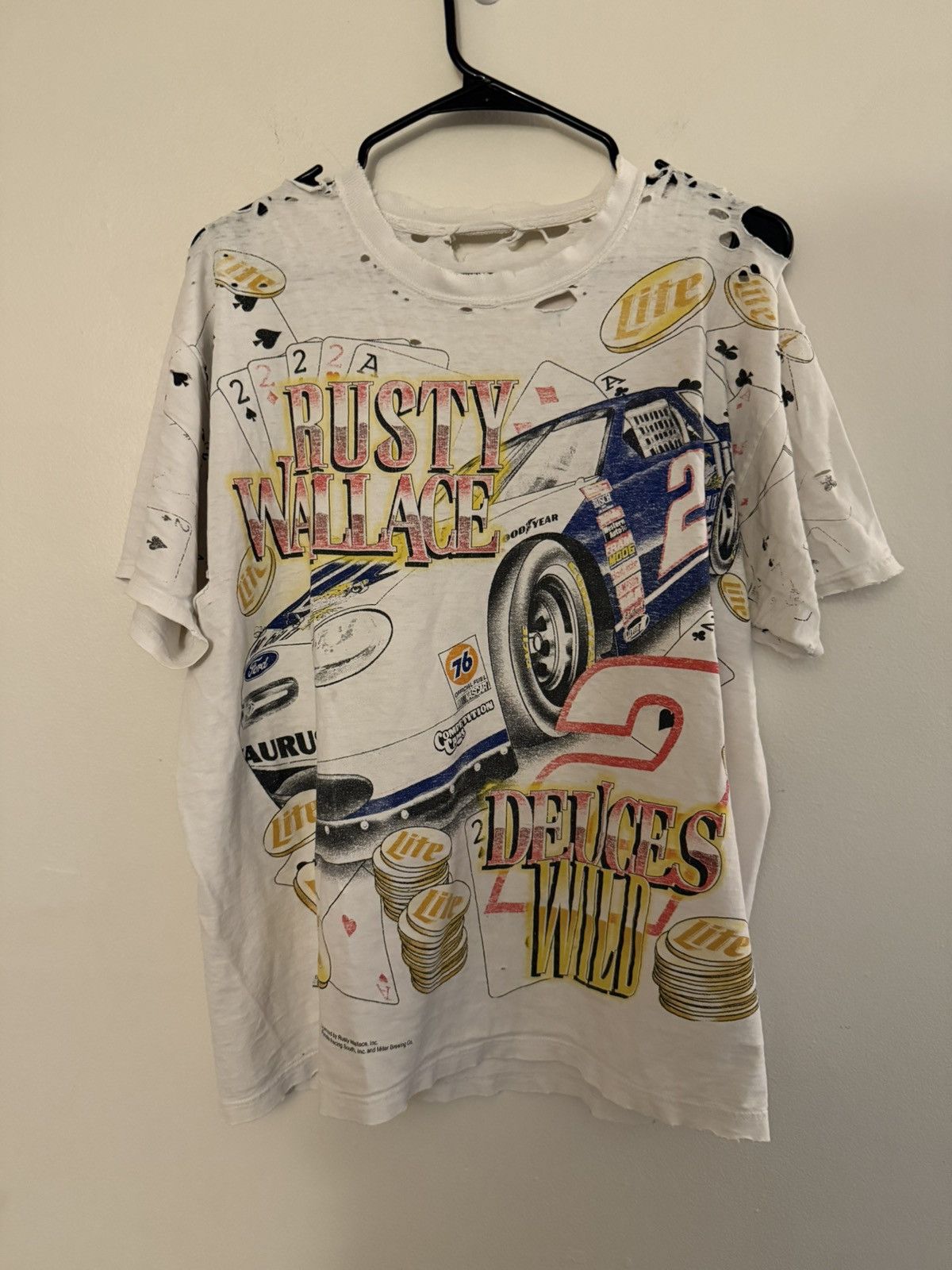 NASCAR (XL) VINTAGE THRASHED PAPER THIN Nascar Shortsleeve Tee Size US L / EU 52-54 / 3 - 1 Thumbnail