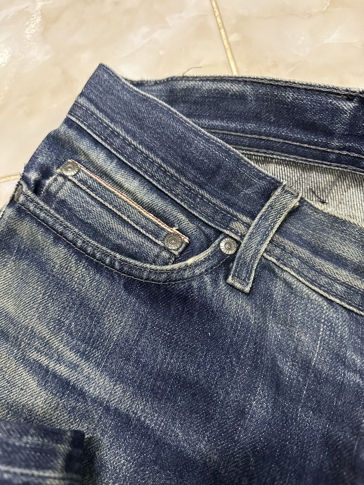 Kapital Trashed Distress Denim Naked&Famous Selvedge . Size US 32 / EU 48 - 12 Thumbnail
