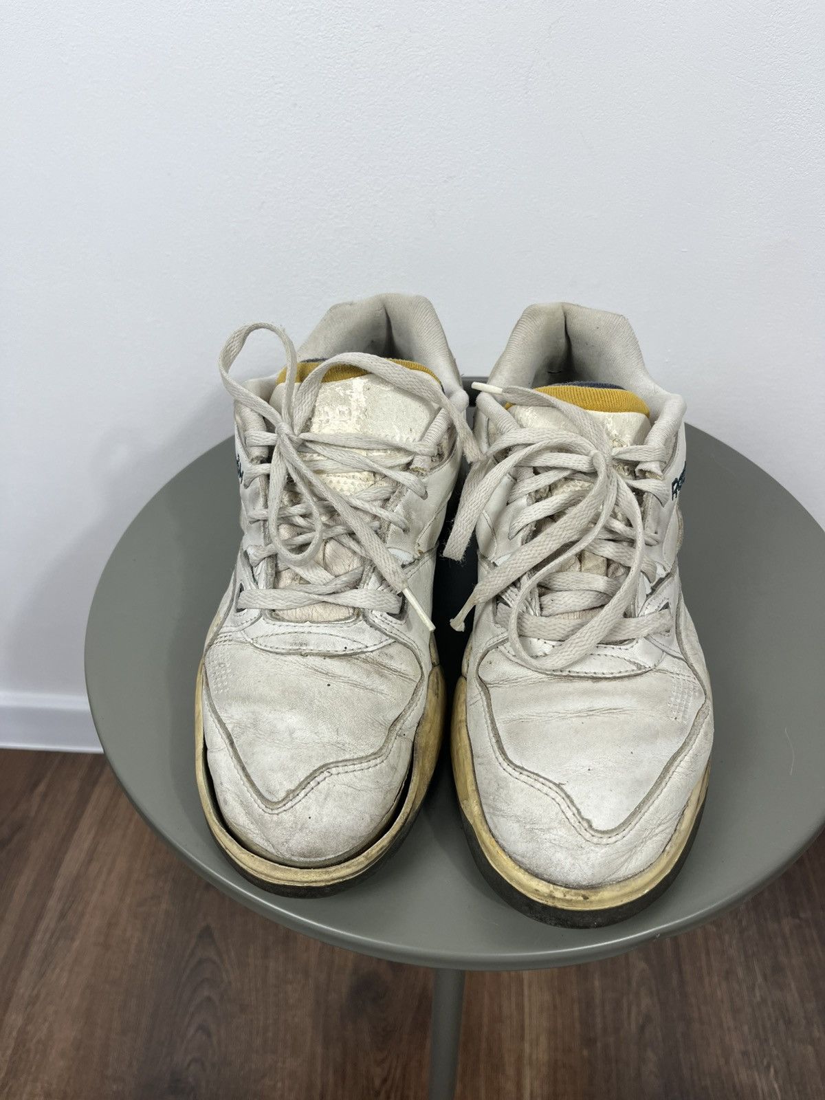 Reebok Vintage Reebok Classic Leather Sneakers White Yellow EU 43 Size US 9.5 / EU 42-43 - 5 Thumbnail