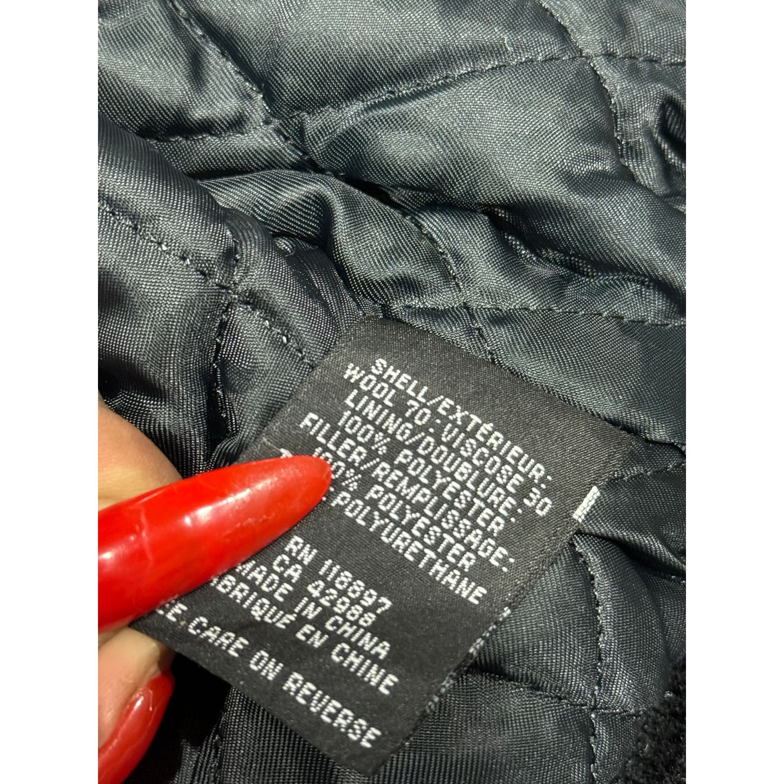 Al Wissam Al Wissam Leather Wool Coat Size XS / US 0-2 / IT 36-38 - 7 Thumbnail