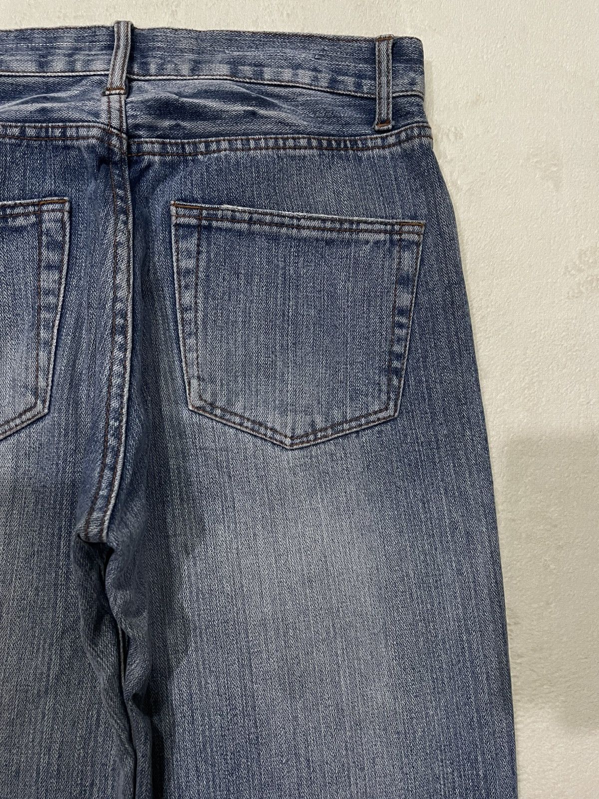 Japanese Brand Vintage Nylaus Jeans Distress Ripped Faded Denim Size US 32 / EU 48 - 14 Thumbnail