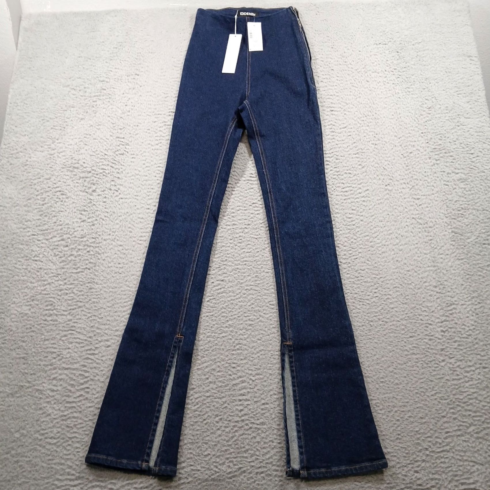 EB Denim VINTAGE EB Denim USA Made Midnight Split Hem Jeggings Women XS Blue NWT Size 26" / US 2 / IT 38 - 2 Thumbnail
