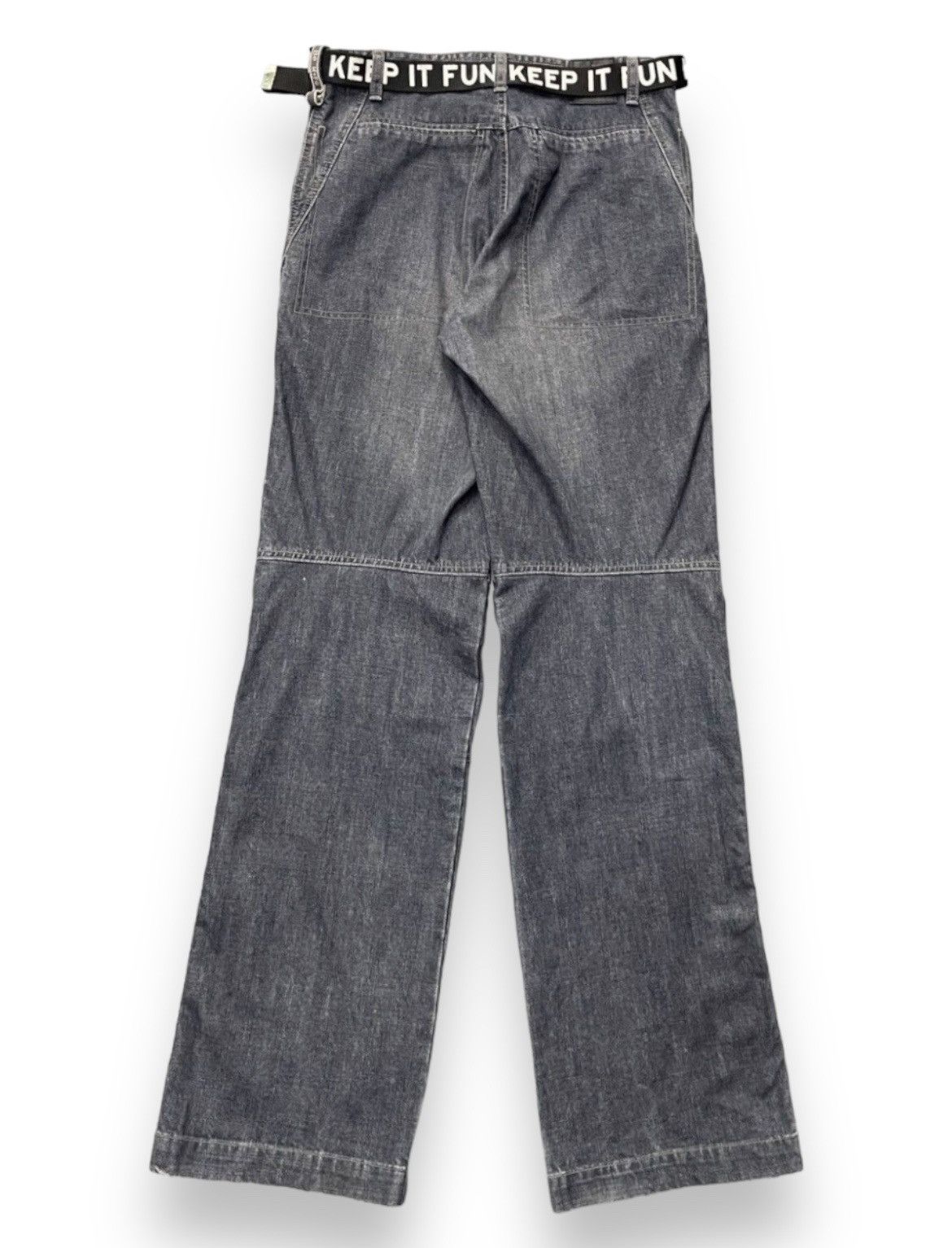Marithe + Francois Girbaud Marithe Francois Girbaud Layer Baggy Denim Pants With Belt Size US 30 / EU 46 - 2 Thumbnail